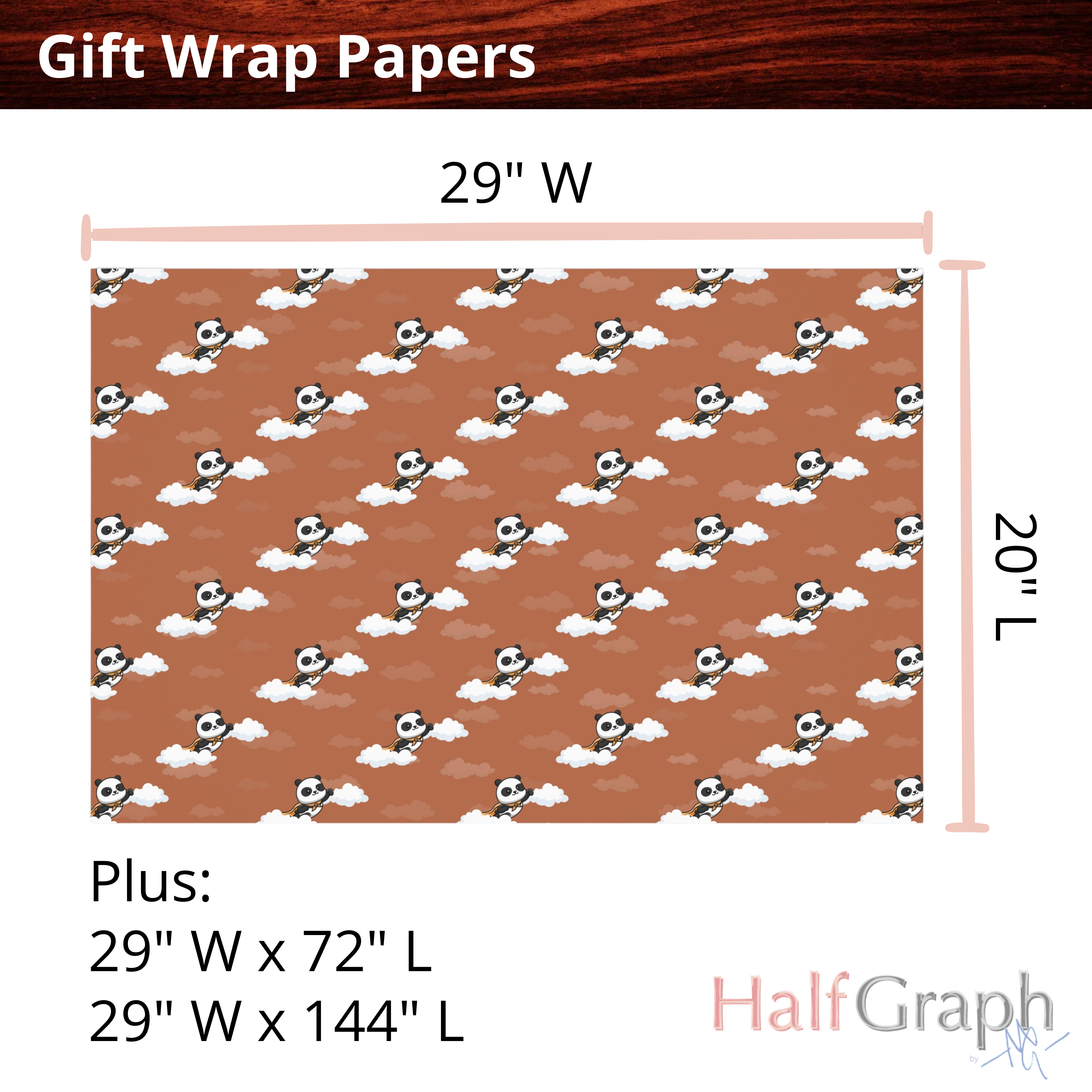 Super Panda Orange Gift Wrap, Super Cute Wrapping Paper for Presents, Holiday Gift Decoration, Birthday Party Supplies, Gift Paper Roll product thumbnail image Super Panda Orange Gift Wrap, Super Cute Wrapping Paper for Presents, Holiday Gift Decoration, Birthday Party Supplies, Gift Paper Roll product thumbnail image