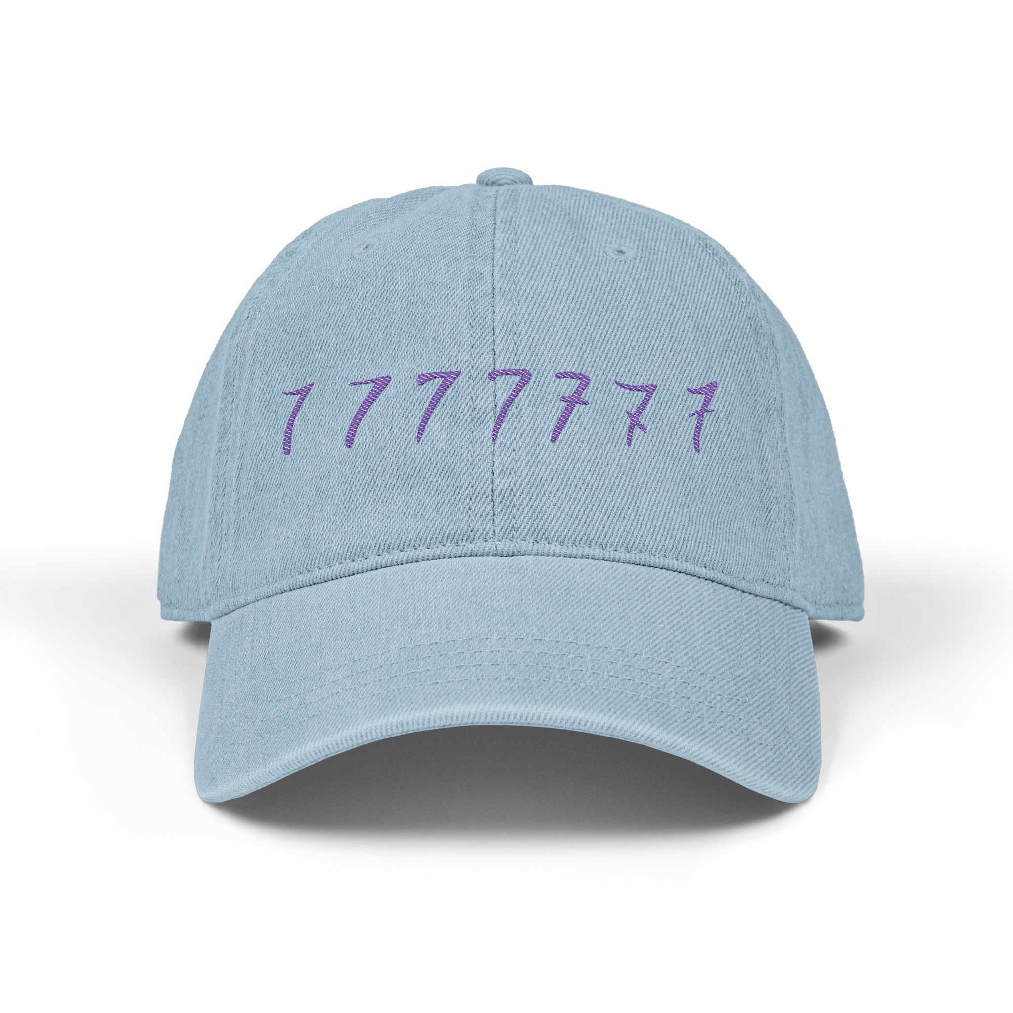 Purple Thread Embroidered Denim Hat 7 Tattoo with BACK ARMY symbol product thumbnail image Purple Thread Embroidered Denim Hat 7 Tattoo with BACK ARMY symbol product thumbnail image