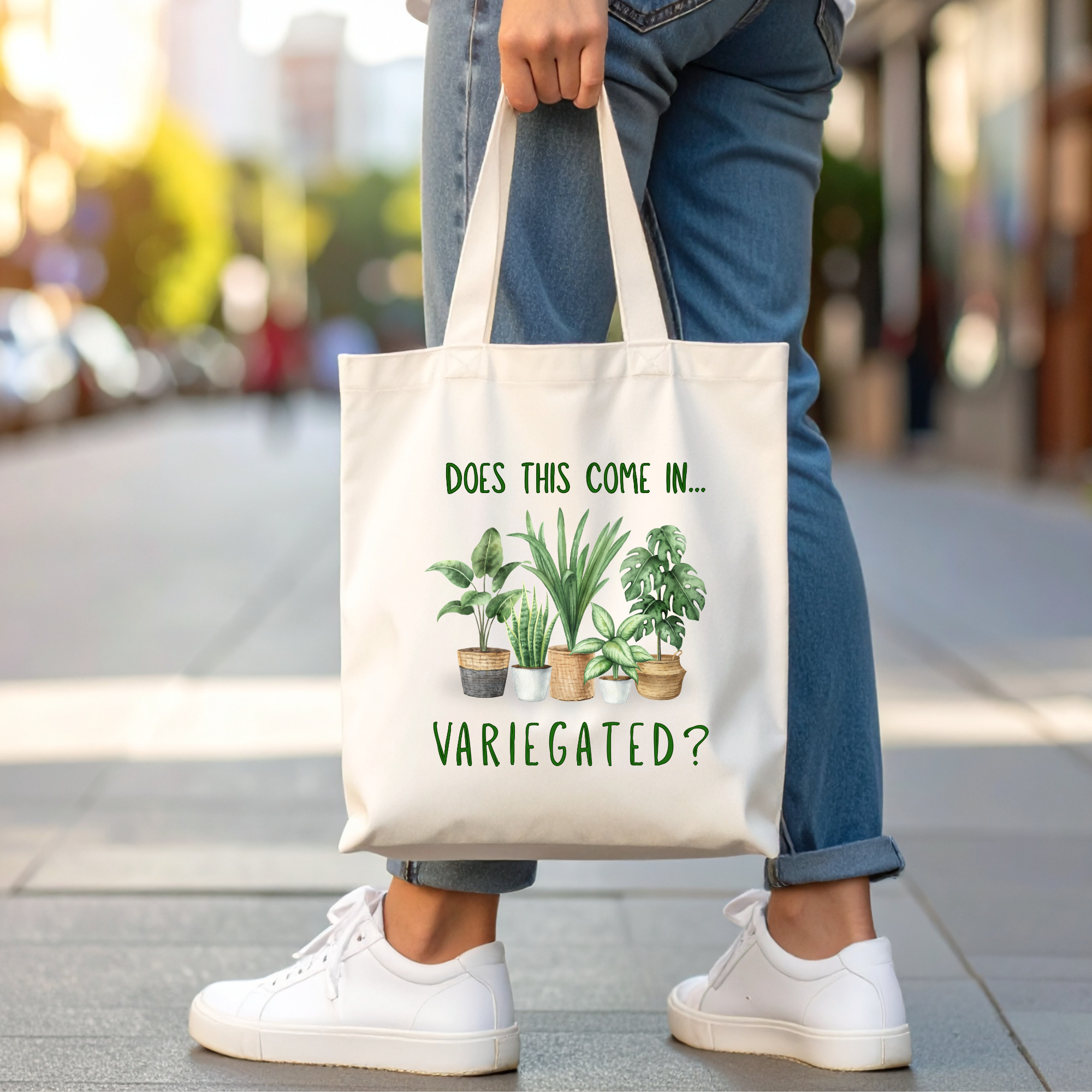Does This Come In... Variegated? Plant Lover Tote Bag product thumbnail image