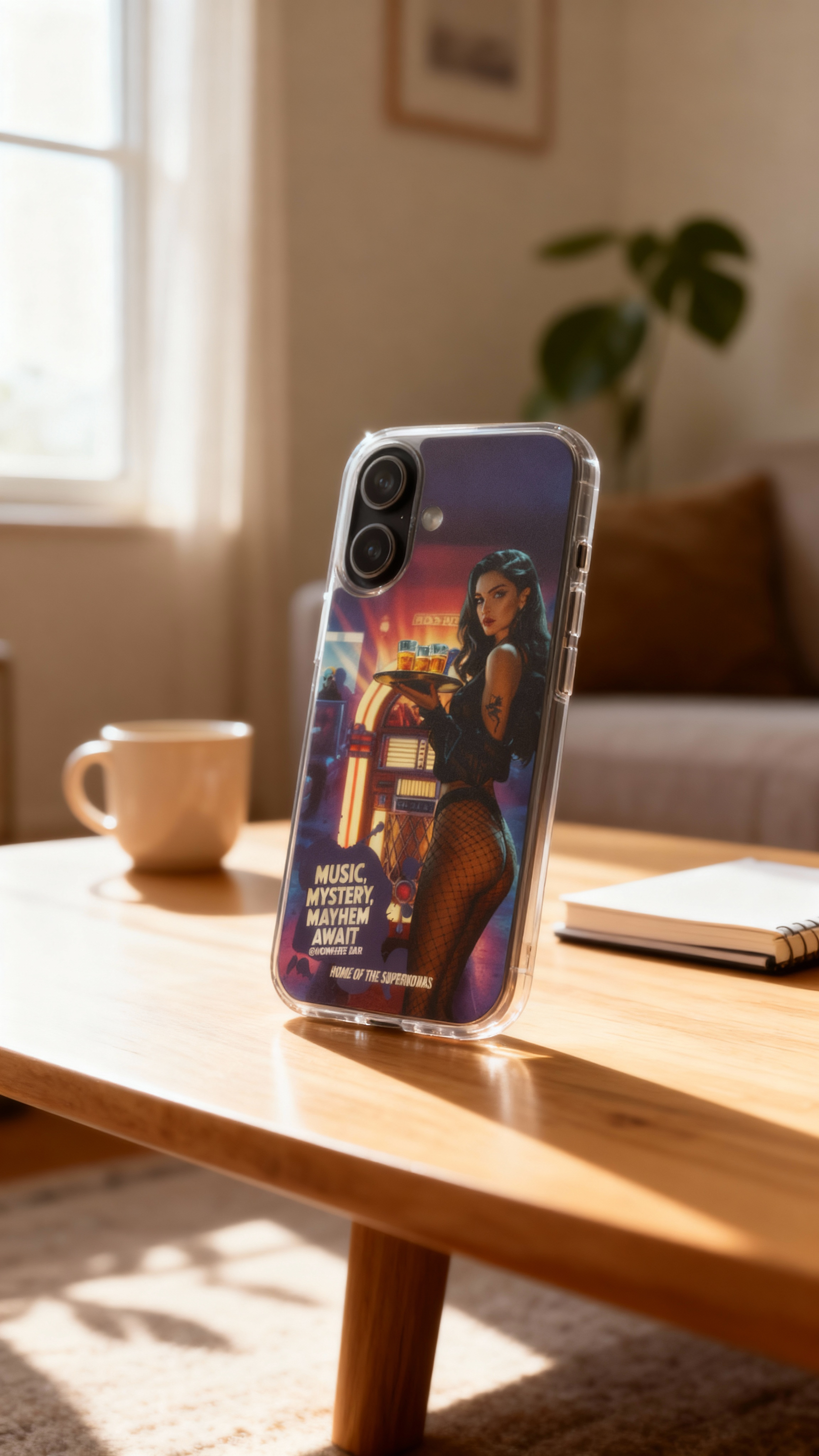 Retro Sci-Fi Phone Case for iPhone – Nova’s Research Log Edition – 1940s Pulp Fiction, UFO & Alien Poster Art – Cocktail Waitress, Skeptic, Personalized Case, MagSafe, Exclusive Roswell Bar Gift for iPhone 14-17 product thumbnail image Retro Sci-Fi Phone Case for iPhone – Nova’s Research Log Edition – 1940s Pulp Fiction, UFO & Alien Poster Art – Cocktail Waitress, Skeptic, Personalized Case, MagSafe, Exclusive Roswell Bar Gift for iPhone 14-17 product thumbnail image