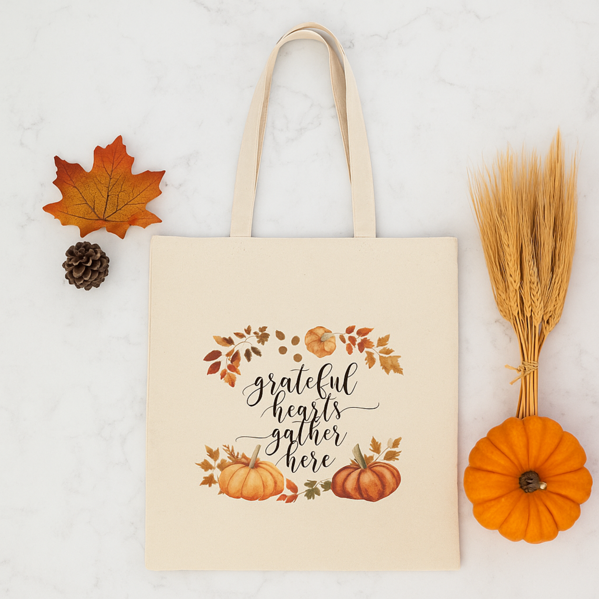 Grateful Hearts Gather Here Fall Pumpkin Tote Bag | Autumn Thanksgiving Canvas Bag | Reusable Market Tote | Cozy Seasonal Gift for Her product thumbnail image Grateful Hearts Gather Here Fall Pumpkin Tote Bag | Autumn Thanksgiving Canvas Bag | Reusable Market Tote | Cozy Seasonal Gift for Her product thumbnail image
