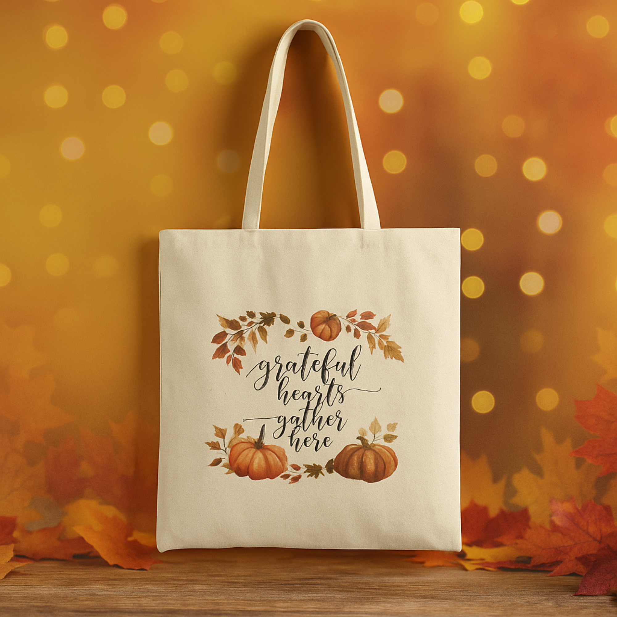 Grateful Hearts Gather Here Fall Pumpkin Tote Bag | Autumn Thanksgiving Canvas Bag | Reusable Market Tote | Cozy Seasonal Gift for Her product thumbnail image Grateful Hearts Gather Here Fall Pumpkin Tote Bag | Autumn Thanksgiving Canvas Bag | Reusable Market Tote | Cozy Seasonal Gift for Her product thumbnail image