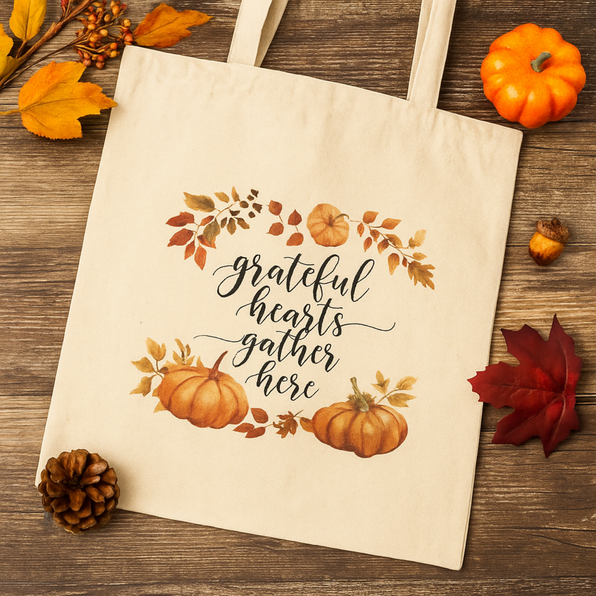 Grateful Hearts Gather Here Fall Pumpkin Tote Bag | Autumn Thanksgiving Canvas Bag | Reusable Market Tote | Cozy Seasonal Gift for Her product thumbnail image Grateful Hearts Gather Here Fall Pumpkin Tote Bag | Autumn Thanksgiving Canvas Bag | Reusable Market Tote | Cozy Seasonal Gift for Her product thumbnail image