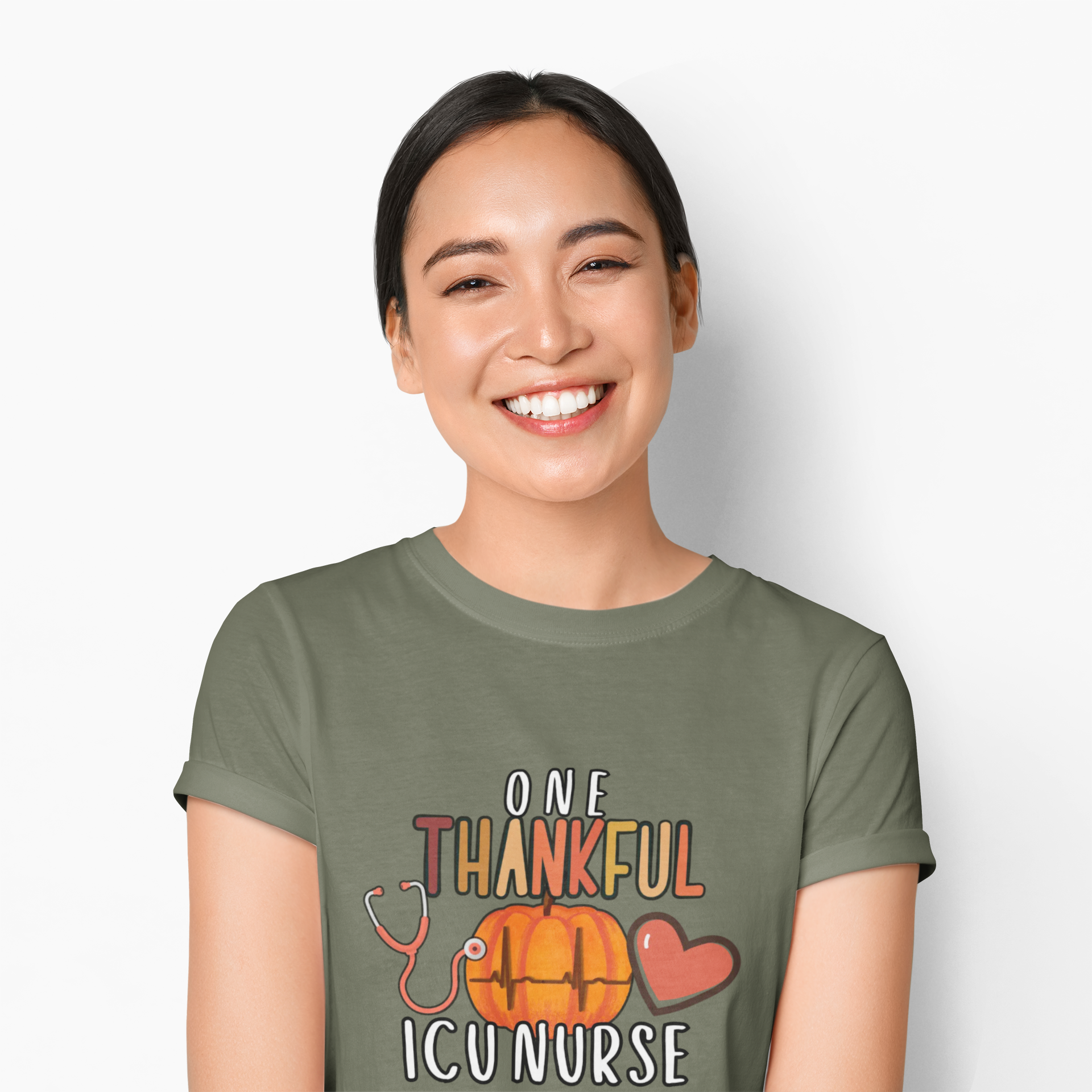 Personalized "One Thankful" Healthcare Worker Shirt l Healthcare Gift l Thanksgiving Shirt for Healthcare Worker l Doctor, Nurse, CNA, RN, LPN 