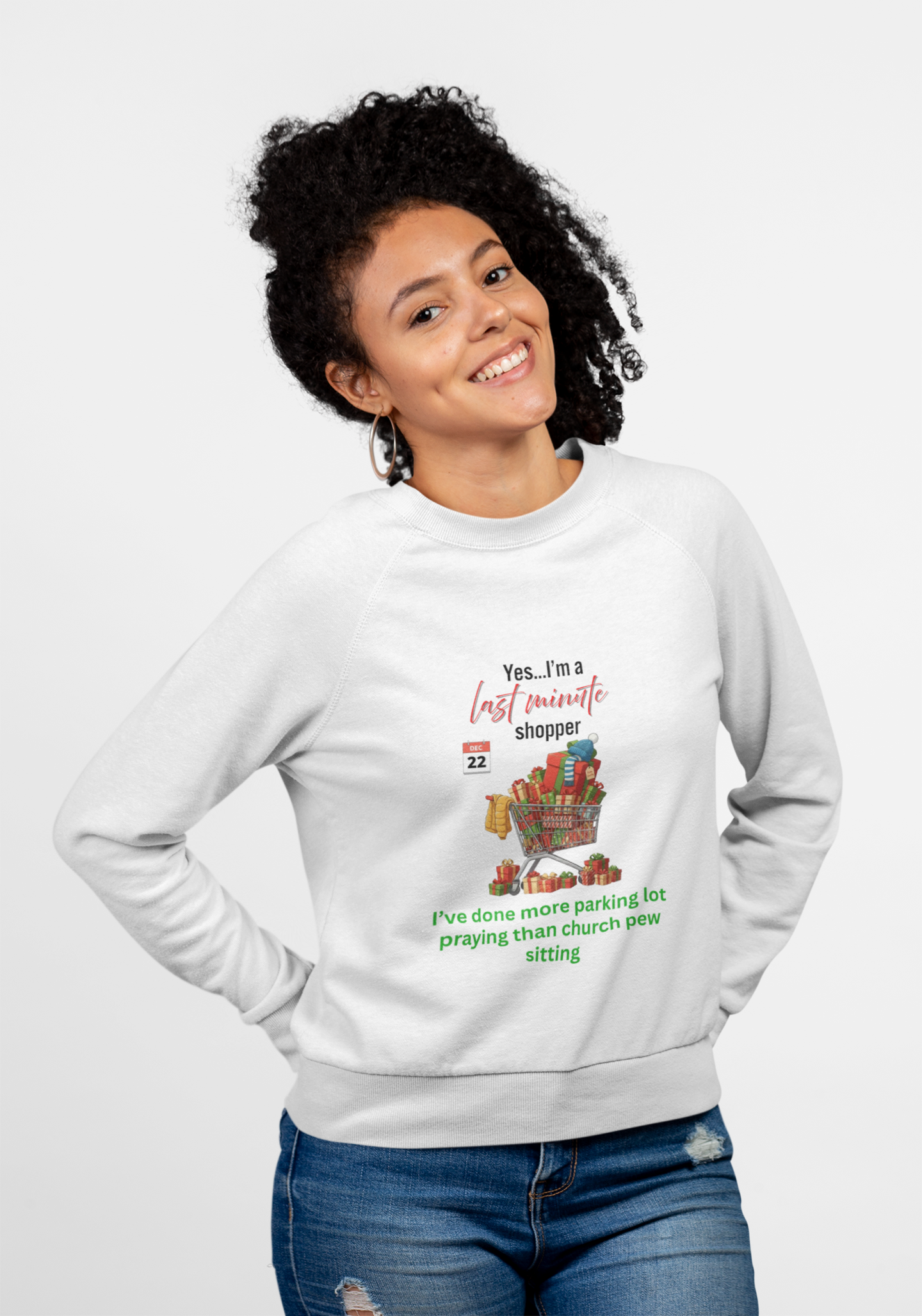 Parking Lot Prayer Warrior Crewneck Sweatshirt - Holiday Gift