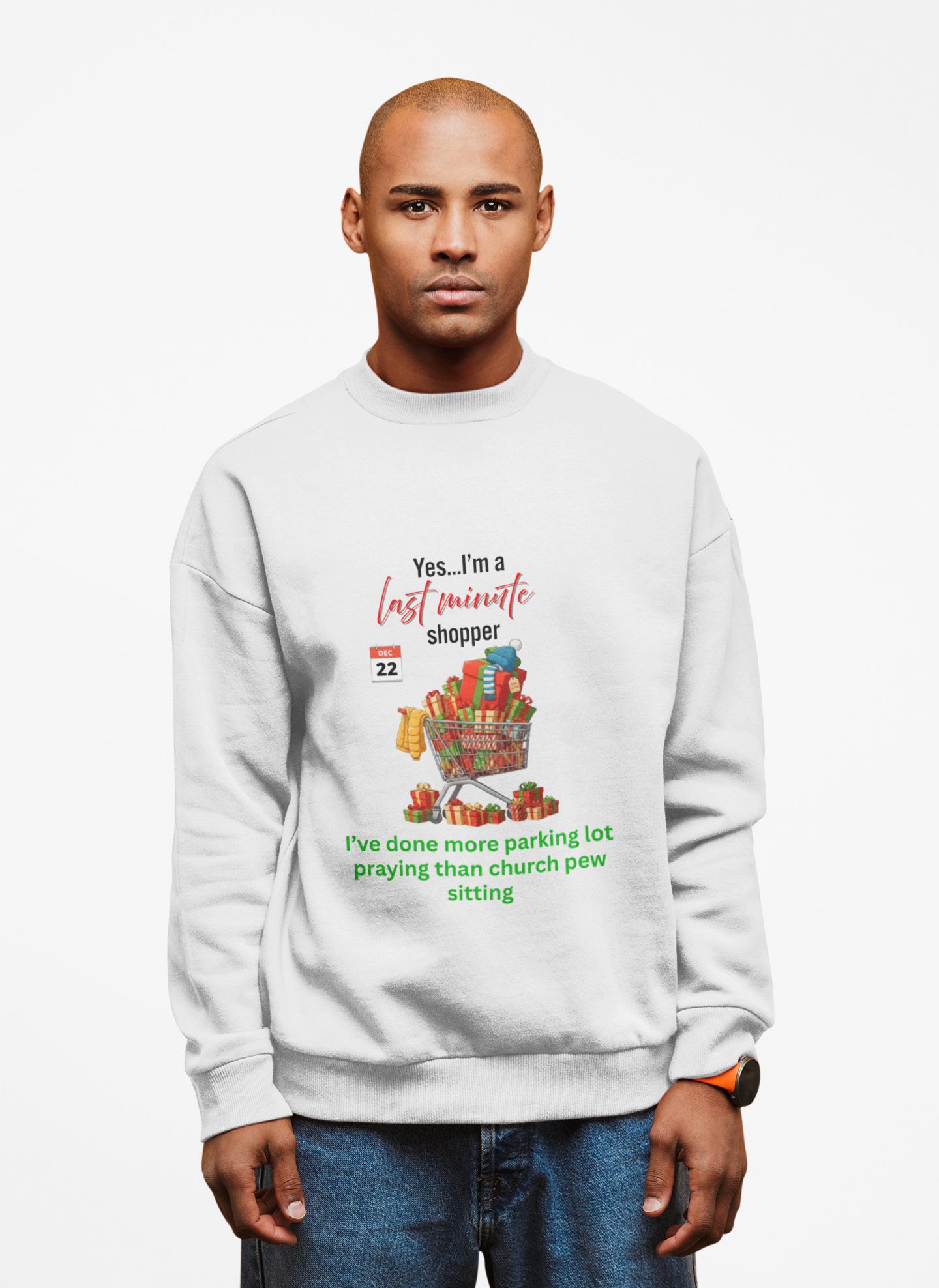 Parking Lot Prayer Warrior Crewneck Sweatshirt - Holiday Gift product thumbnail image Parking Lot Prayer Warrior Crewneck Sweatshirt - Holiday Gift product thumbnail image