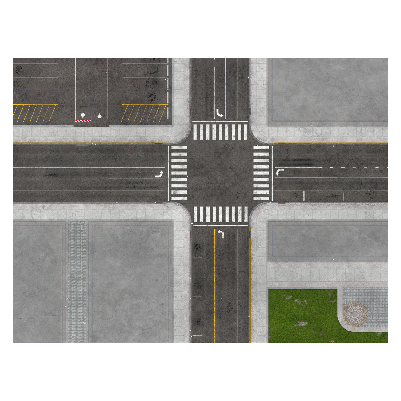 Downtown 60" x 80" Plush Cloth Playmat