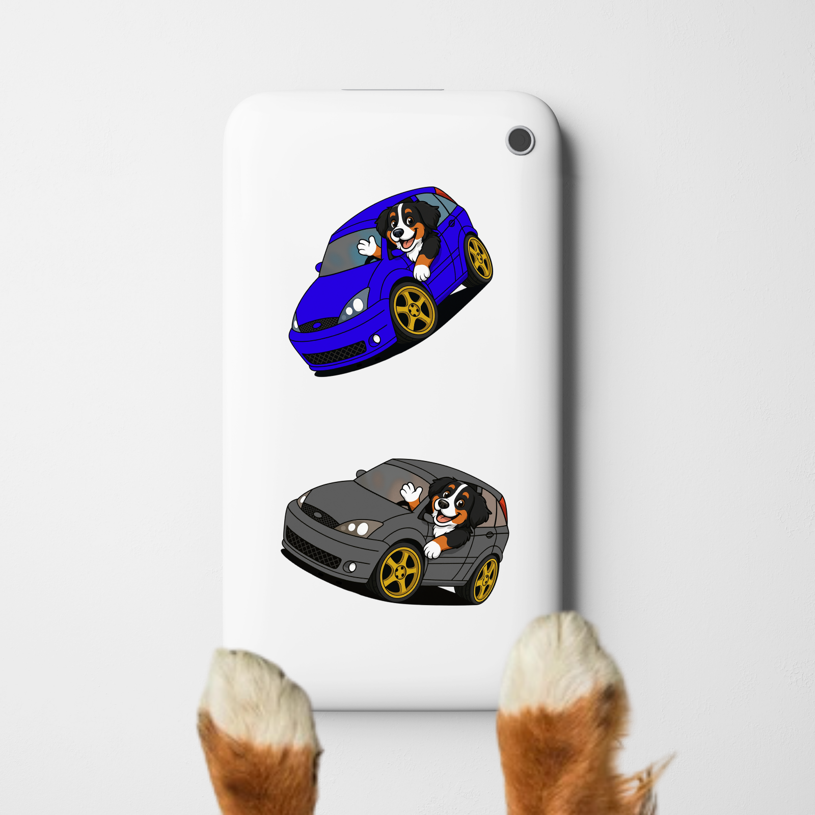 BMD Driving Car (Blue) -  Vinyl Decal - Perfect for Pet Lovers, Laptop Stickers, Home Decor, Gift Ideas, and Animal Enthusiasts product thumbnail image