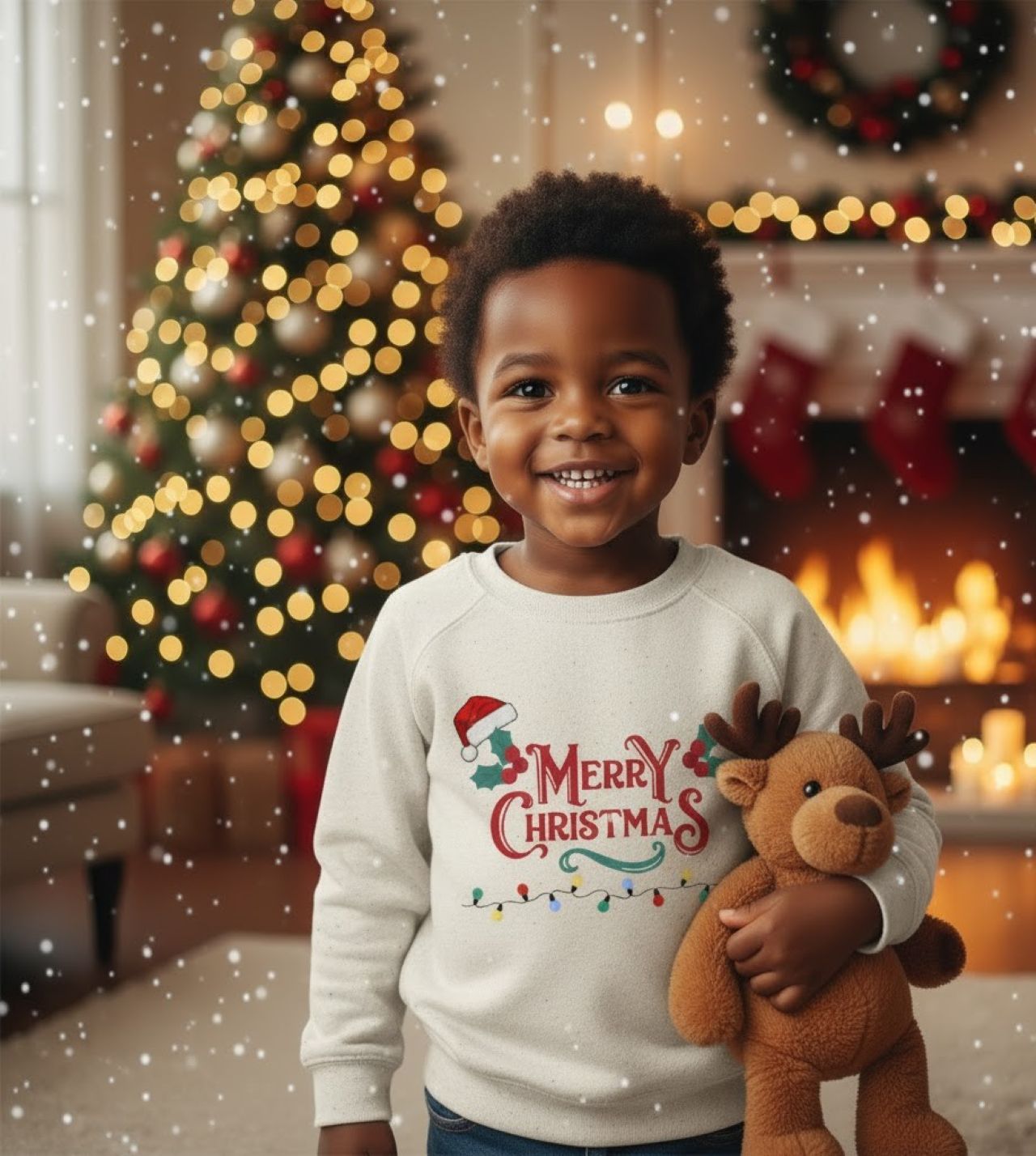 Merry Christmas Toddler Sweatshirt product thumbnail image Merry Christmas Toddler Sweatshirt product thumbnail image