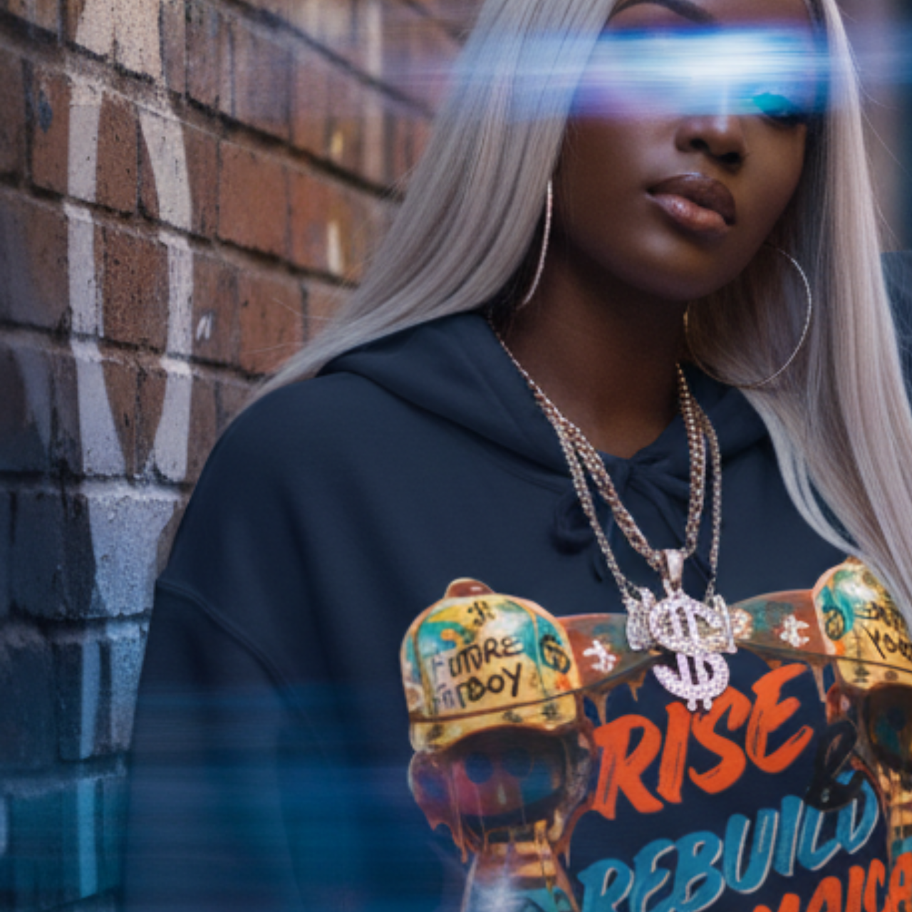 RISE & REBUILD JAMAICA Hurricane Melissa Charity Hoodie - Future Fatboi Drip Art Streetwear product thumbnail image RISE & REBUILD JAMAICA Hurricane Melissa Charity Hoodie - Future Fatboi Drip Art Streetwear product thumbnail image