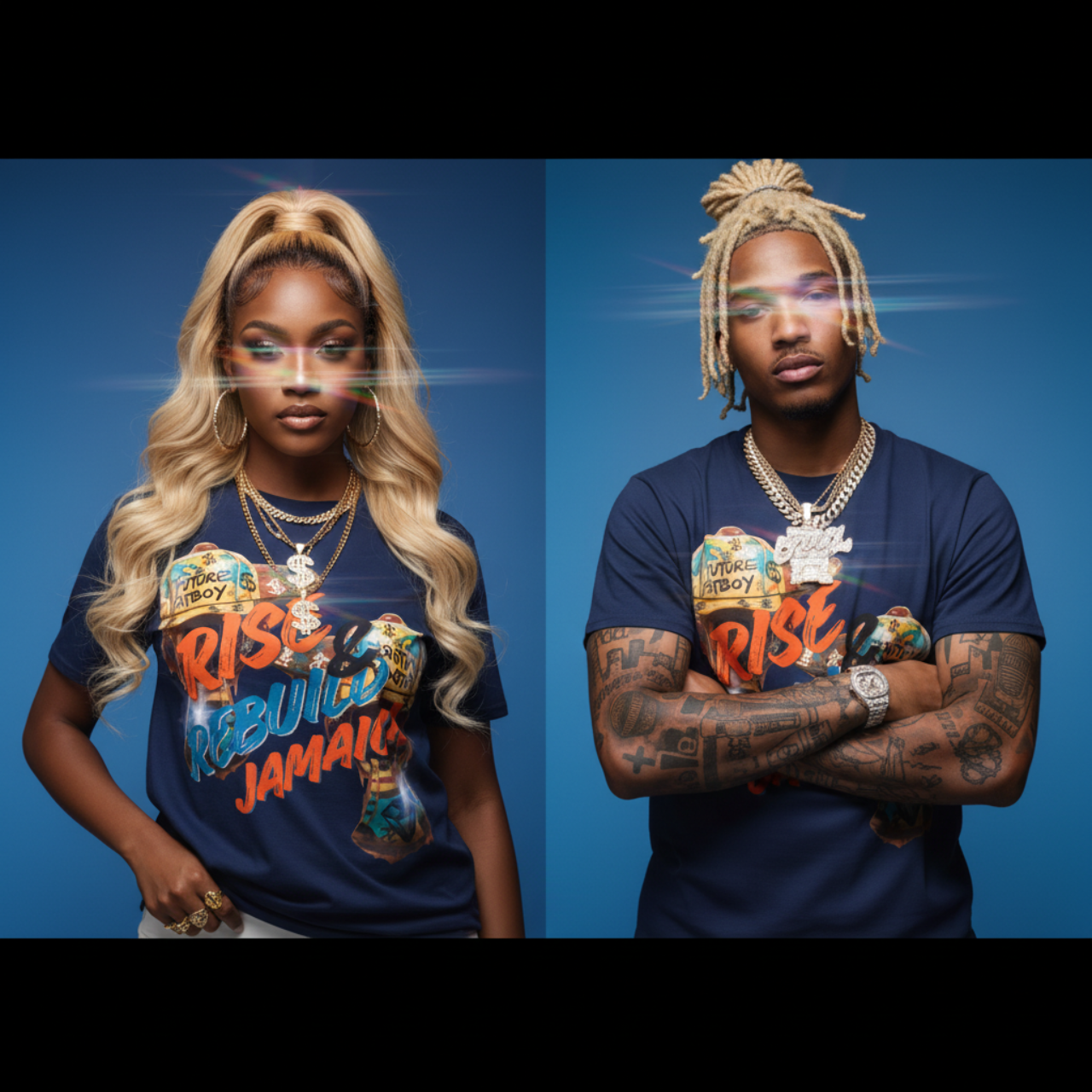 Future Fatboi "RISE & REBUILD JAMAICA” - “THE WORLD NEEDS THIS DOPE Hurricane Melissa Charity Relief, Unisex Graphic Tee product thumbnail image Future Fatboi "RISE & REBUILD JAMAICA” - “THE WORLD NEEDS THIS DOPE Hurricane Melissa Charity Relief, Unisex Graphic Tee product thumbnail image