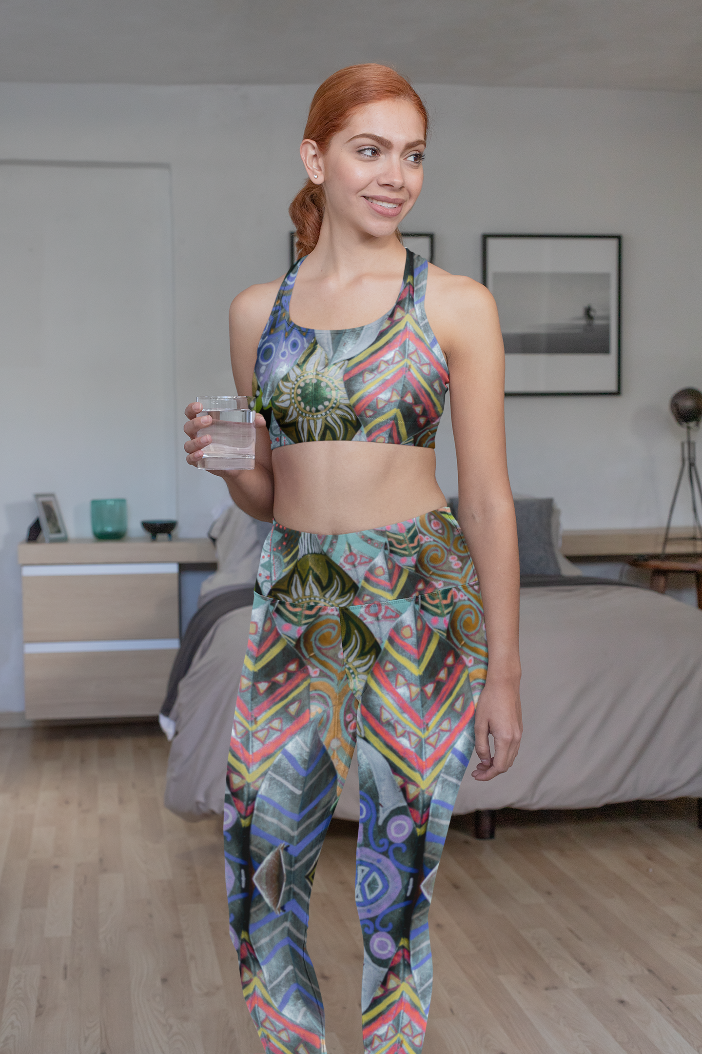 Bohemian Kaleidoscope Leggings — Vibrant Yoga & Festival Tights product thumbnail image Bohemian Kaleidoscope Leggings — Vibrant Yoga & Festival Tights product thumbnail image