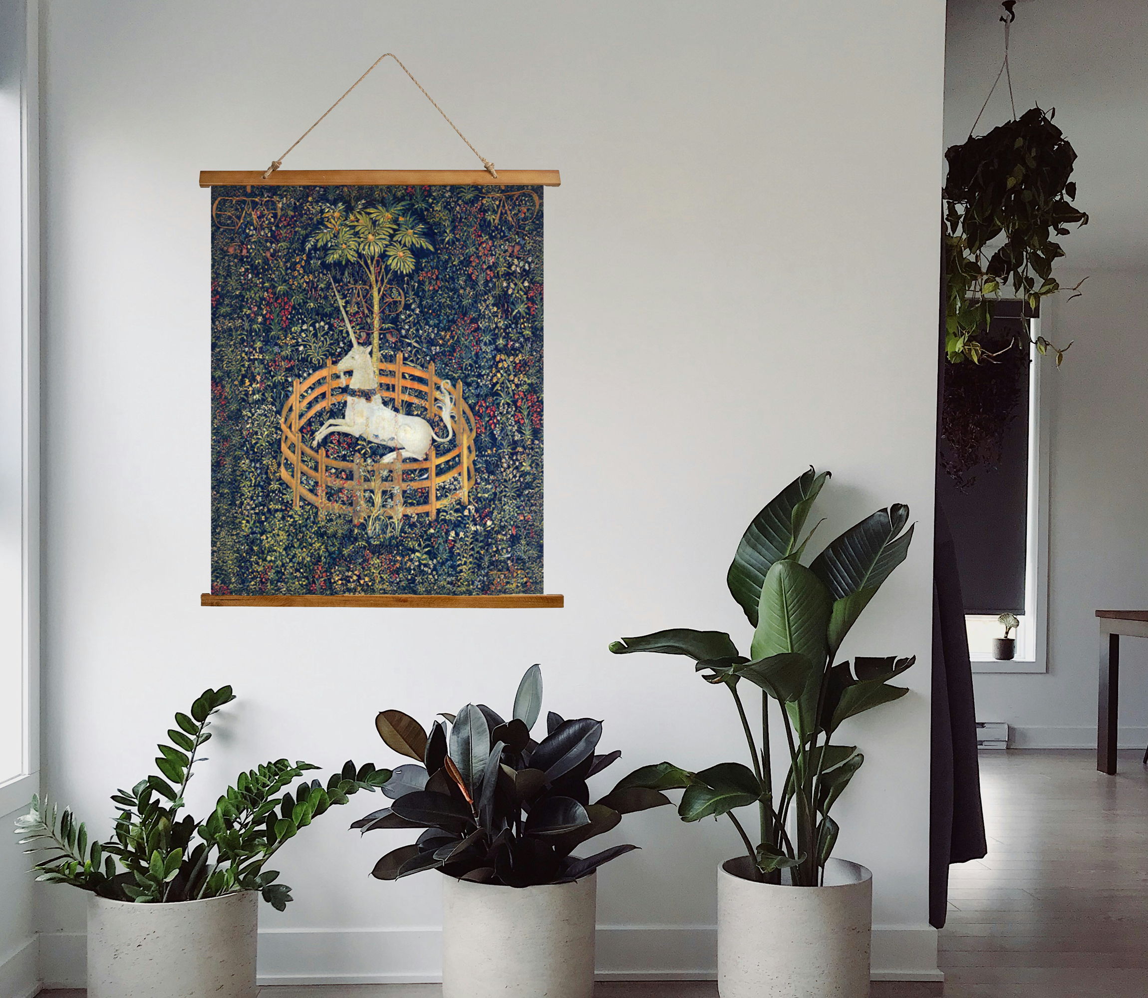 The Unicorn in Captivity — Medieval Wall Tapestry product thumbnail image