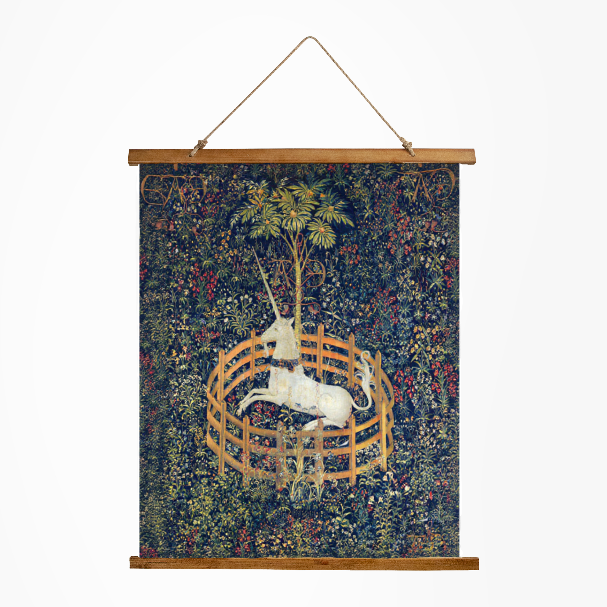 The Unicorn in Captivity — Medieval Wall Tapestry product thumbnail image