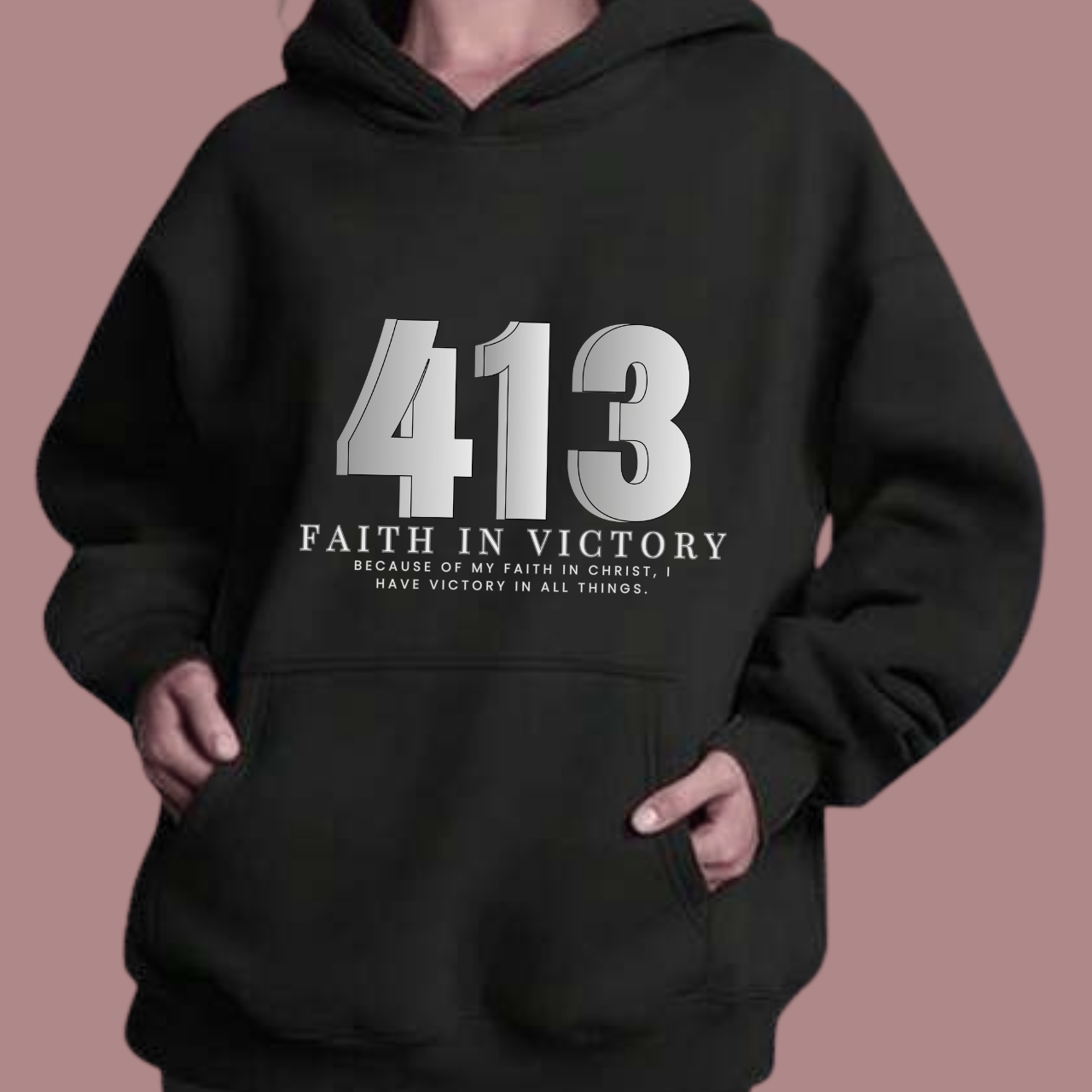 Faith In Victory Fleece Hoodie product thumbnail image