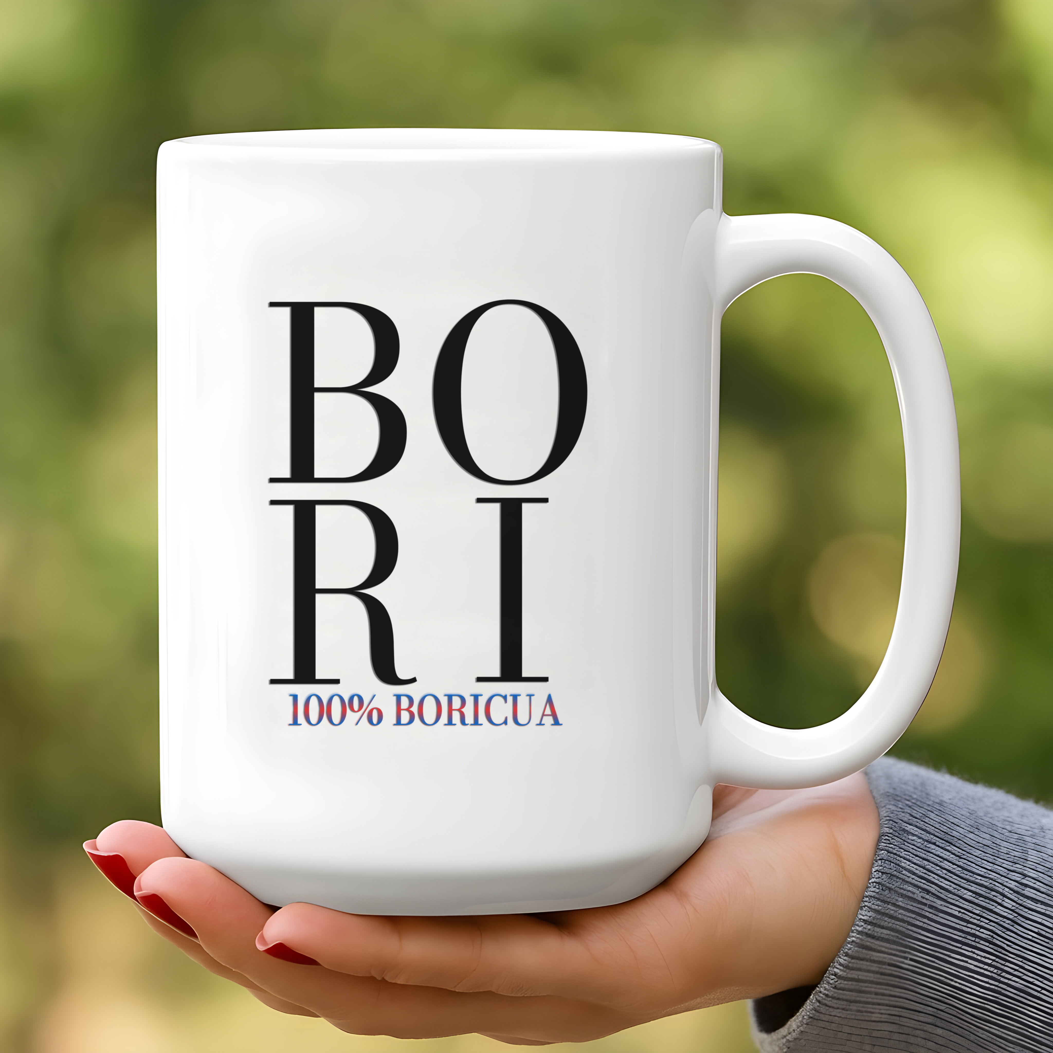 100% Boricua Puerto Rican Coffee Mug – BORI Design Ceramic Cup, Puerto Rico Heritage Gift, Dishwasher & Microwave Safe 11oz or 15oz product thumbnail image 100% Boricua Puerto Rican Coffee Mug – BORI Design Ceramic Cup, Puerto Rico Heritage Gift, Dishwasher & Microwave Safe 11oz or 15oz product thumbnail image