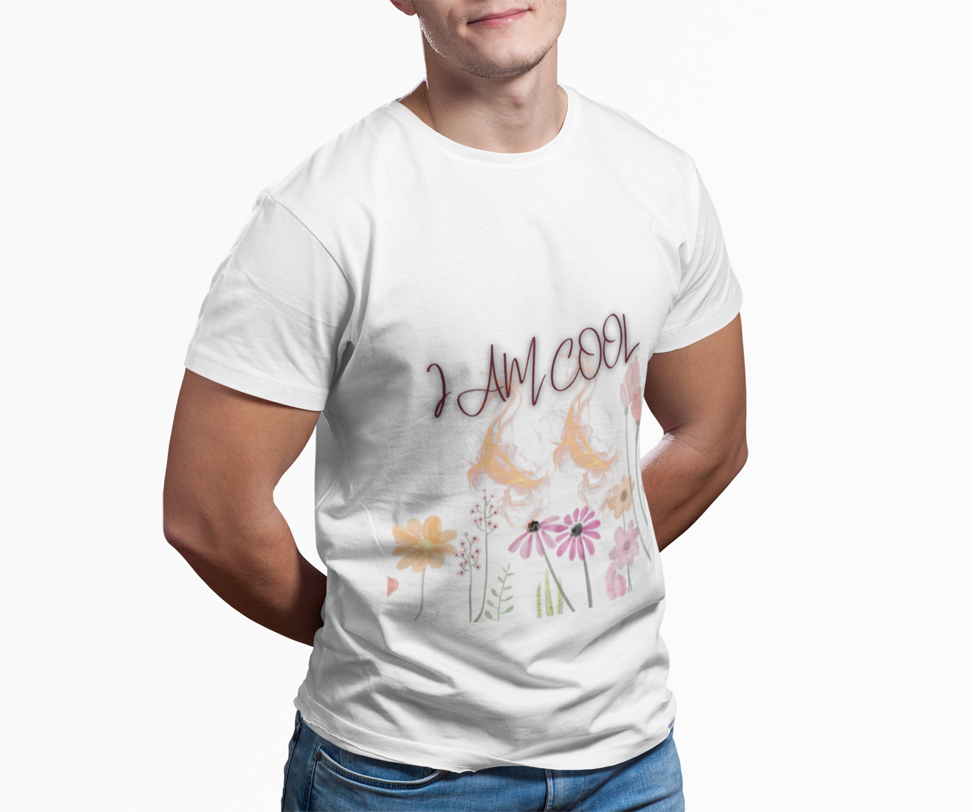 I Am Cool Floral Tee product thumbnail image I Am Cool Floral Tee product thumbnail image