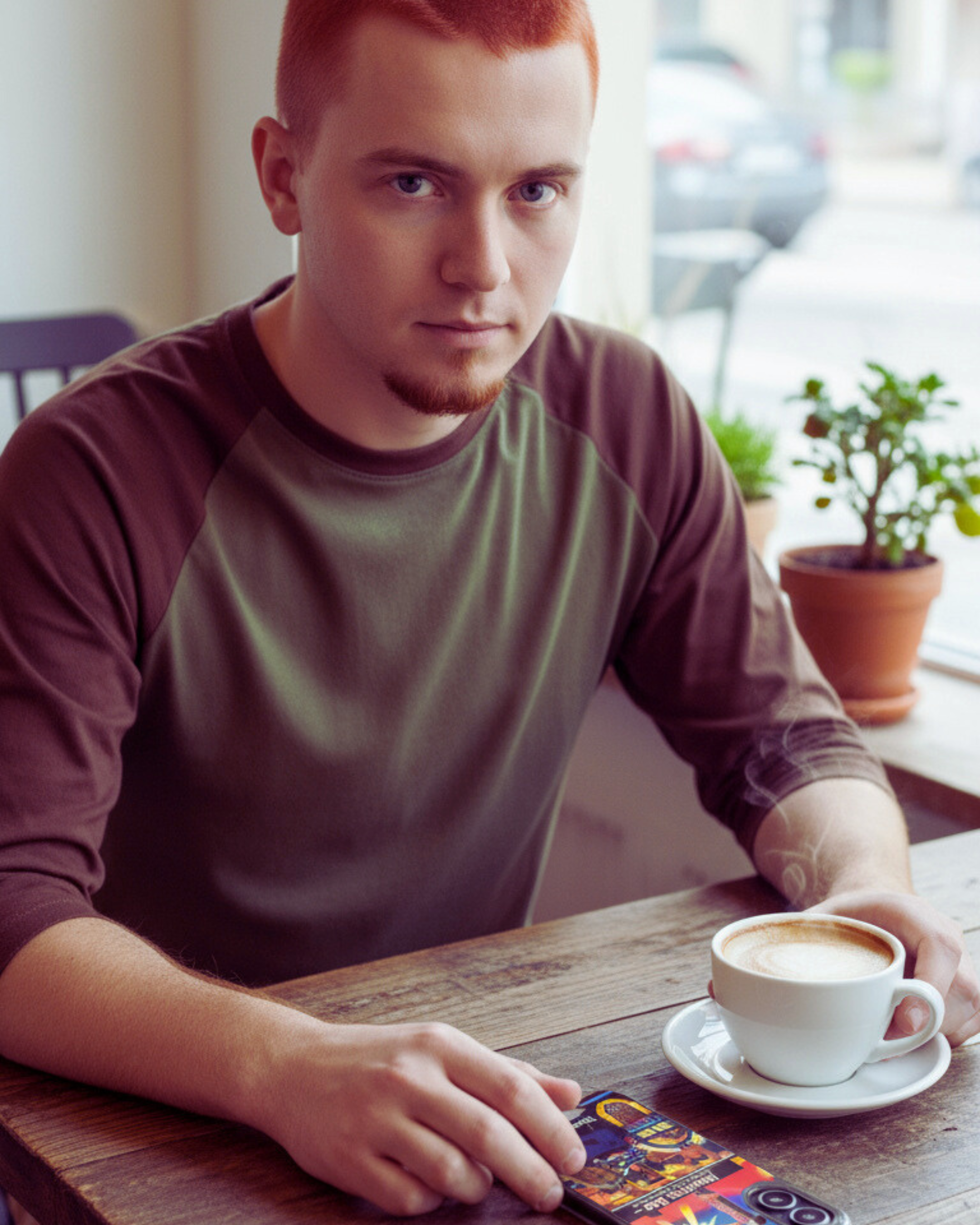 Retro Sci-Fi Cowboy Phone Case for iPhone – Sol “Stolen Fire” Nowhere Bar Edition – 1940s Pulp Fiction Pin-up Poster Art, Personalized MagSafe, Roswell UFO Gift for iPhone 14-17 product thumbnail image