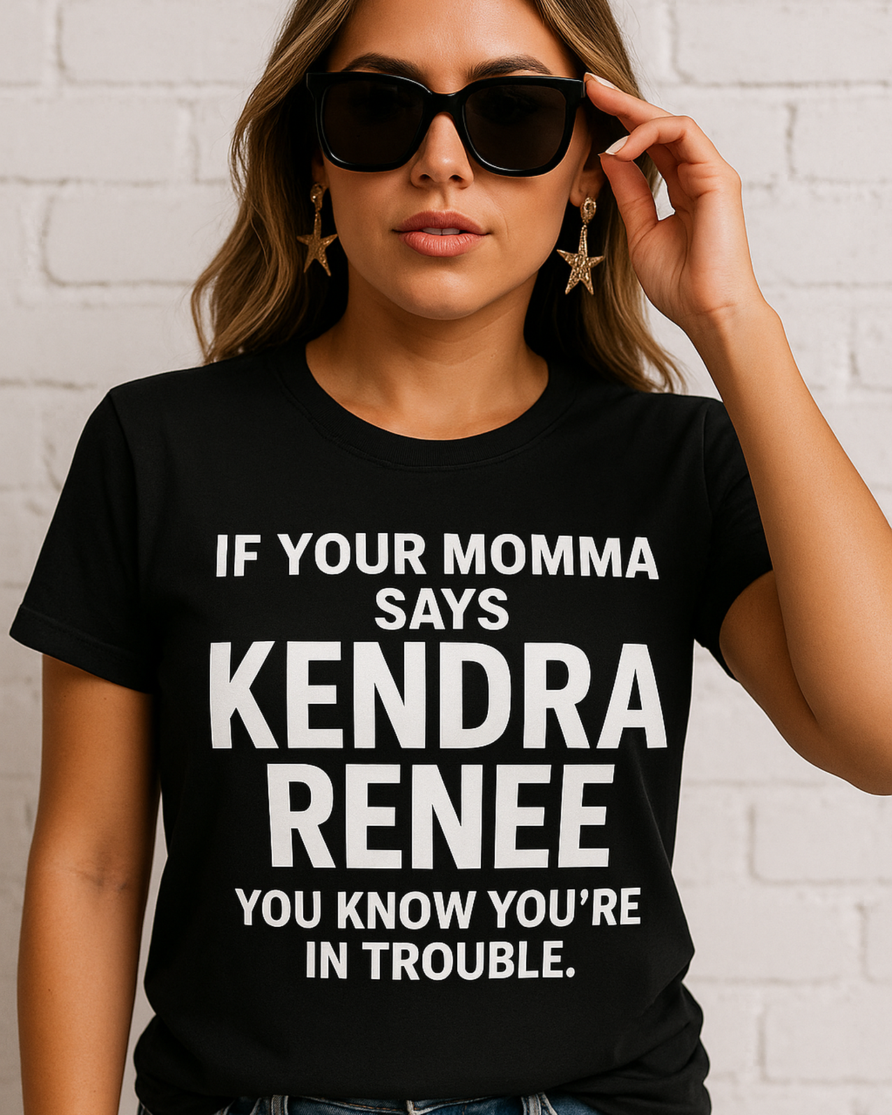 Custom Name Shirt • If Your Momma Says Your First + Middle Name You’re In Trouble • Personalized Unisex Tee • Funny Mom Gift • Bella Canvas