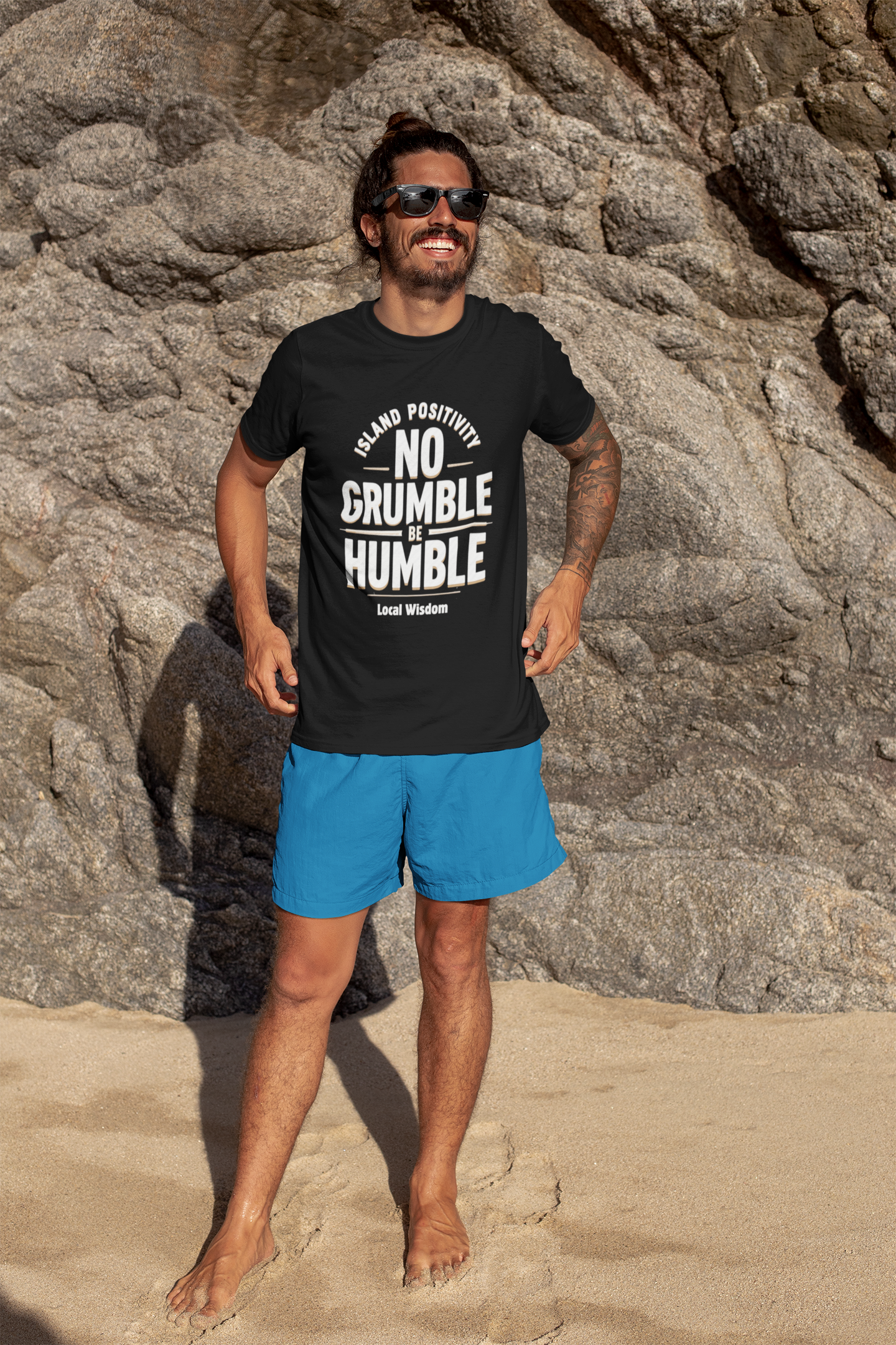 No Grumble Be Humble Hawaii Slang Unisex Softstyle T-Shirt product thumbnail image No Grumble Be Humble Hawaii Slang Unisex Softstyle T-Shirt product thumbnail image