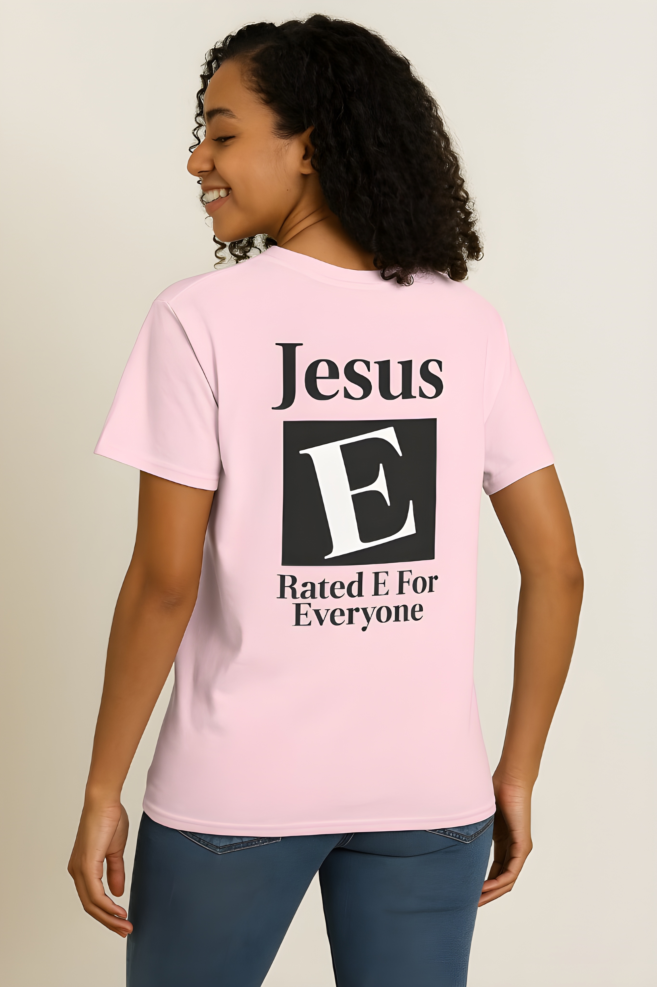 Jesus Rated E for Everyone Christian Heavy Cotton T-Shirt – John 3:16 Inspired Faith Tee, Modern Minimalist Christian Shirt for Men and Women product thumbnail image Jesus Rated E for Everyone Christian Heavy Cotton T-Shirt – John 3:16 Inspired Faith Tee, Modern Minimalist Christian Shirt for Men and Women product thumbnail image