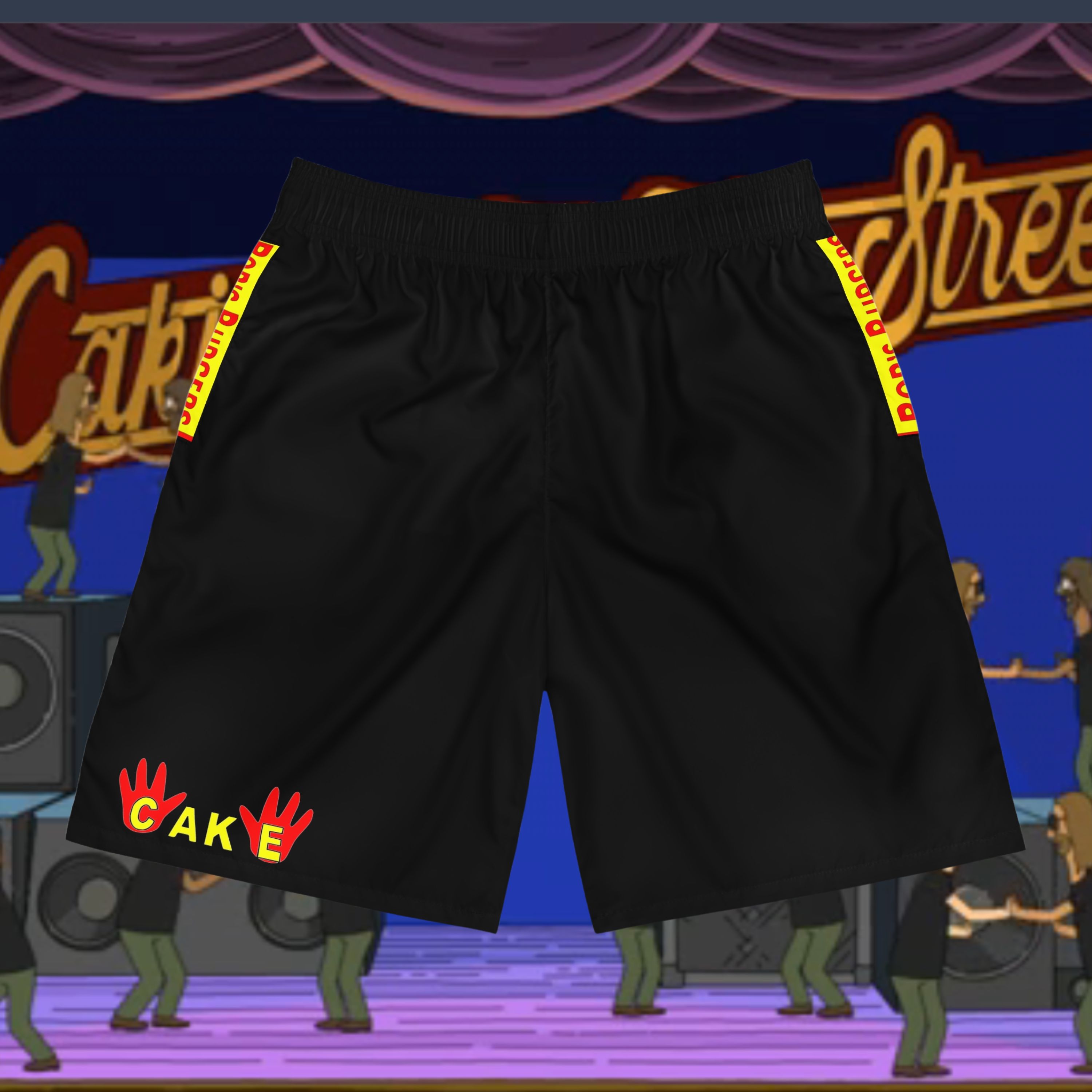 Bob's Burgers Cake Concert Men's Jogger Shorts, Lounge Pants product thumbnail image Bob's Burgers Cake Concert Men's Jogger Shorts, Lounge Pants product thumbnail image