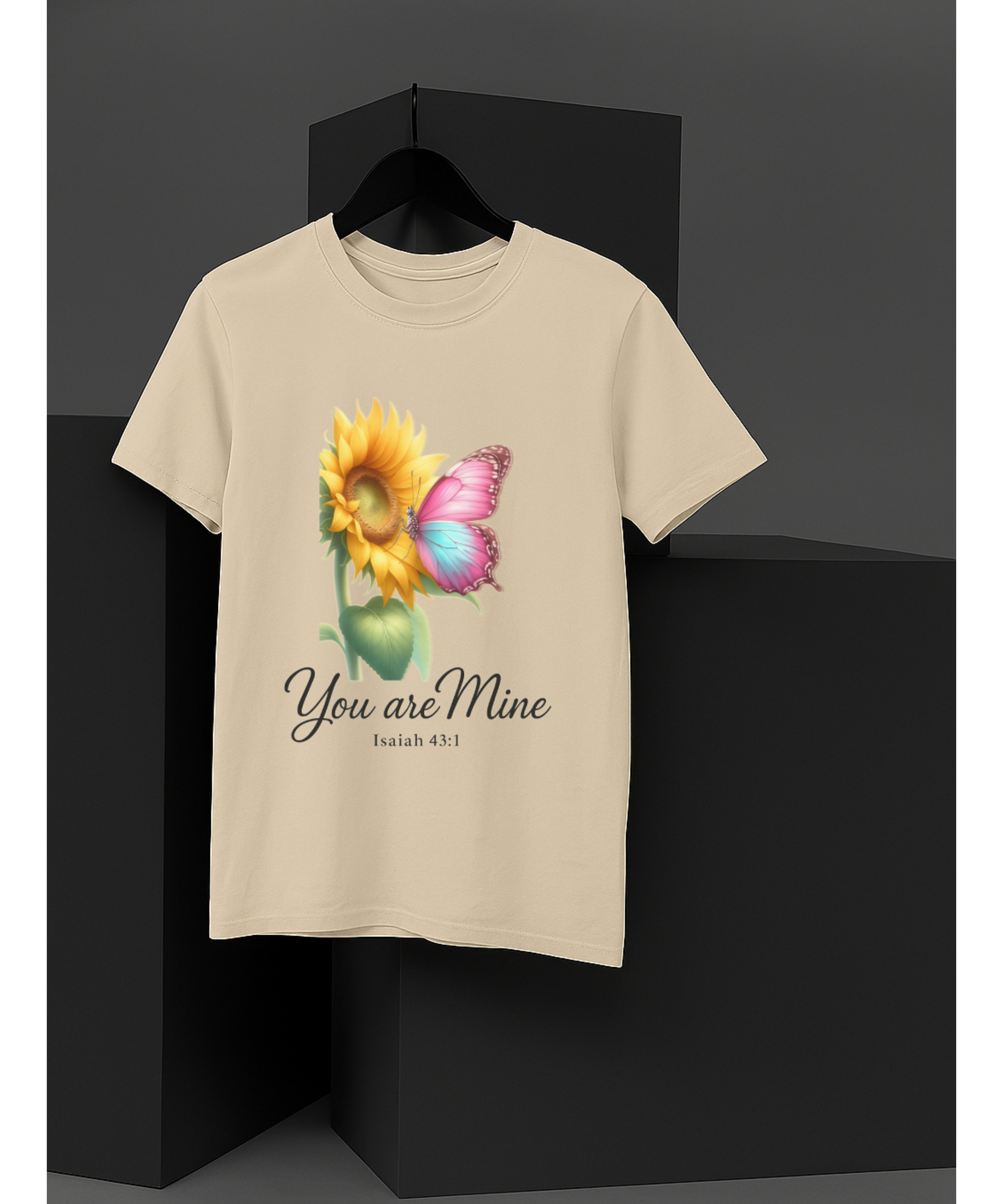 You Are Mine Isaiah 43:1 Christian Softstyle Womens T-Shirt – Faith & Encouragement Tee with Sunflower and Butterfly Design, Inspirational Scripture Shirt for Women product thumbnail image You Are Mine Isaiah 43:1 Christian Softstyle Womens T-Shirt – Faith & Encouragement Tee with Sunflower and Butterfly Design, Inspirational Scripture Shirt for Women product thumbnail image