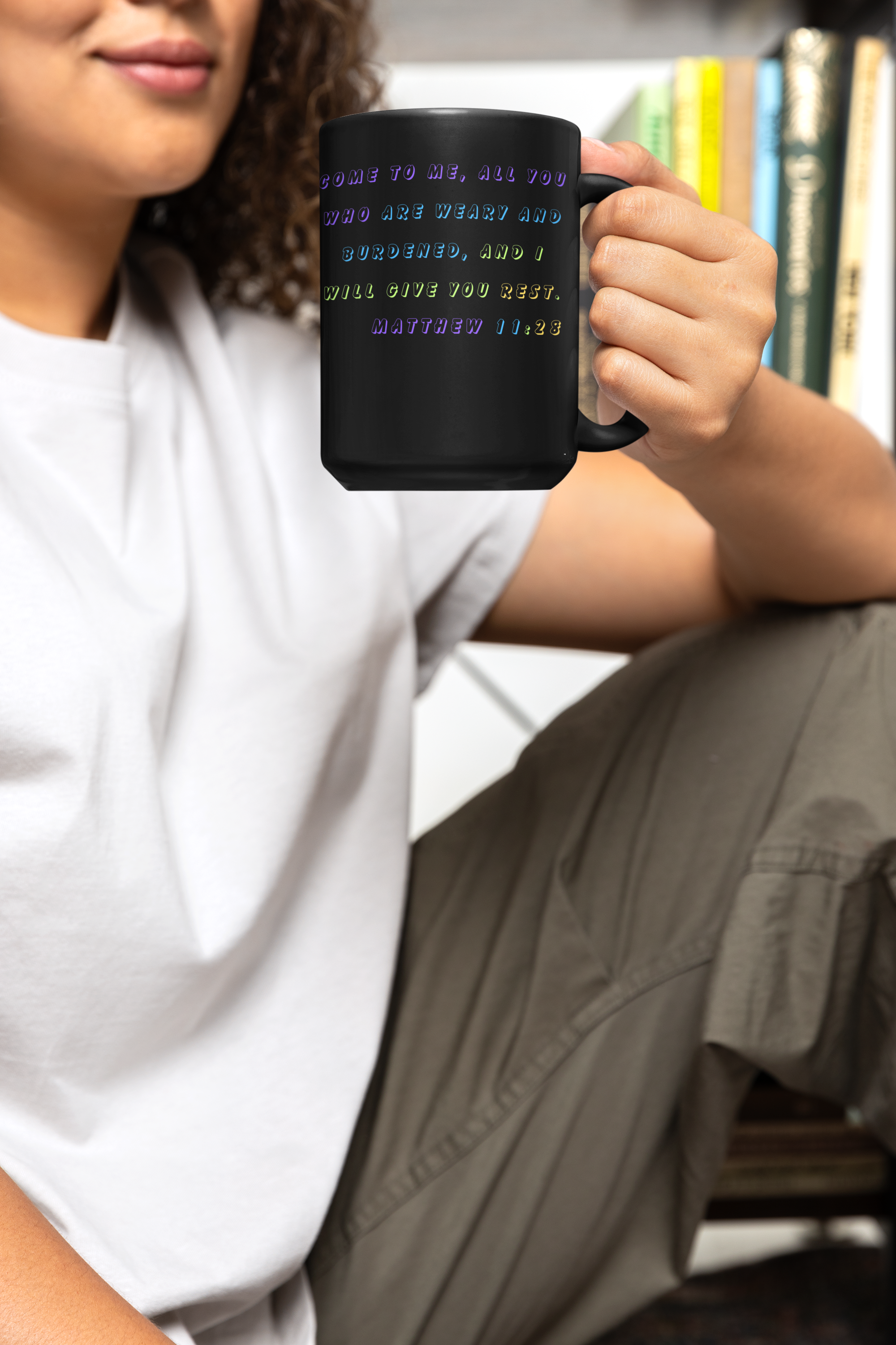 Live Life in Rest Inspirational Ceramic Black Mug (11oz, 15oz) product thumbnail image