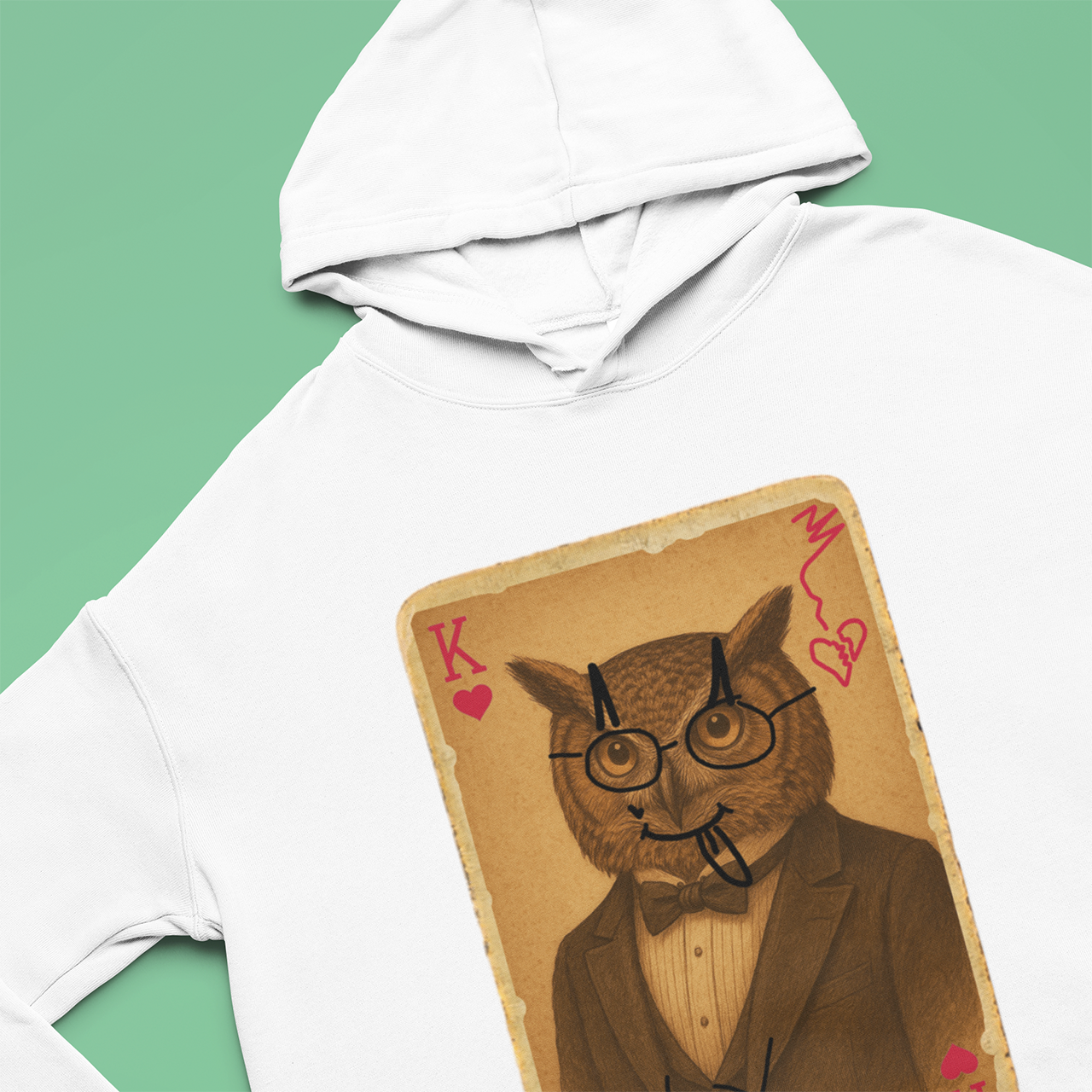 Wax Owls King of Hearts Hooded Long Sleeve product thumbnail image