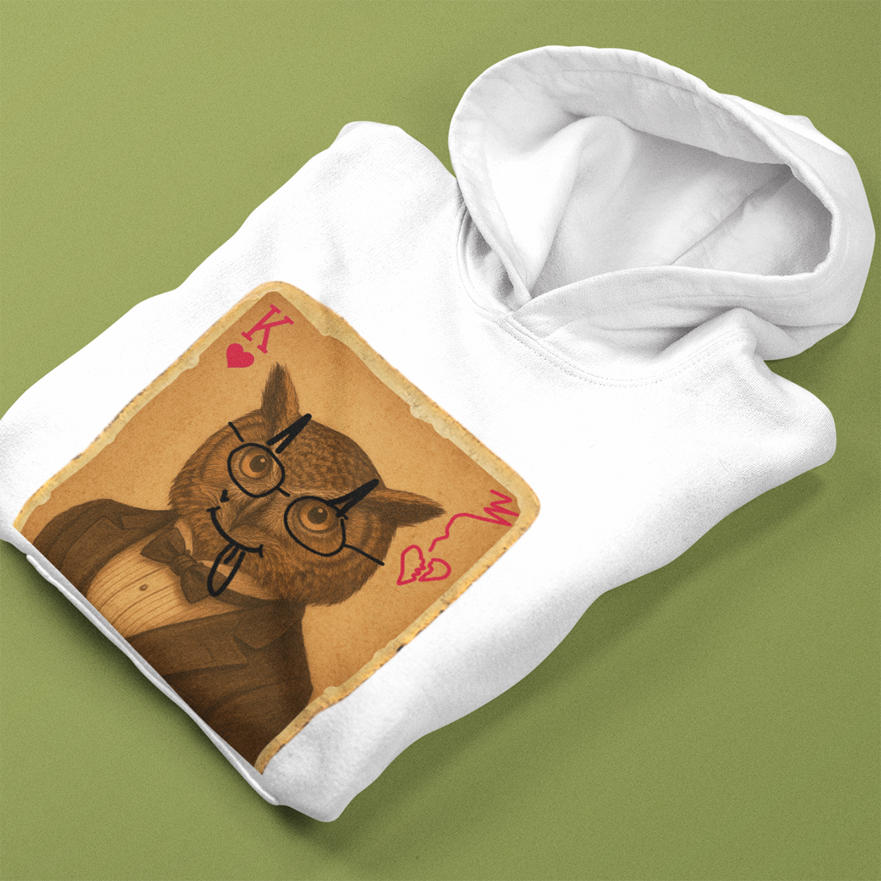 Wax Owls King of Hearts Hooded Long Sleeve product thumbnail image Wax Owls King of Hearts Hooded Long Sleeve product thumbnail image