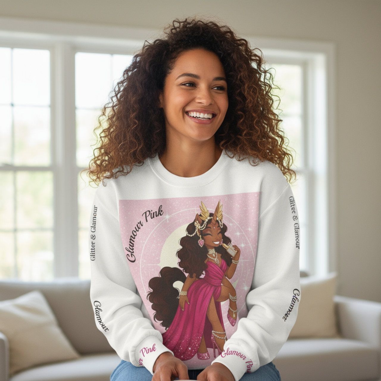 Elise Pink Glamour Pink Sweatshirt product thumbnail image