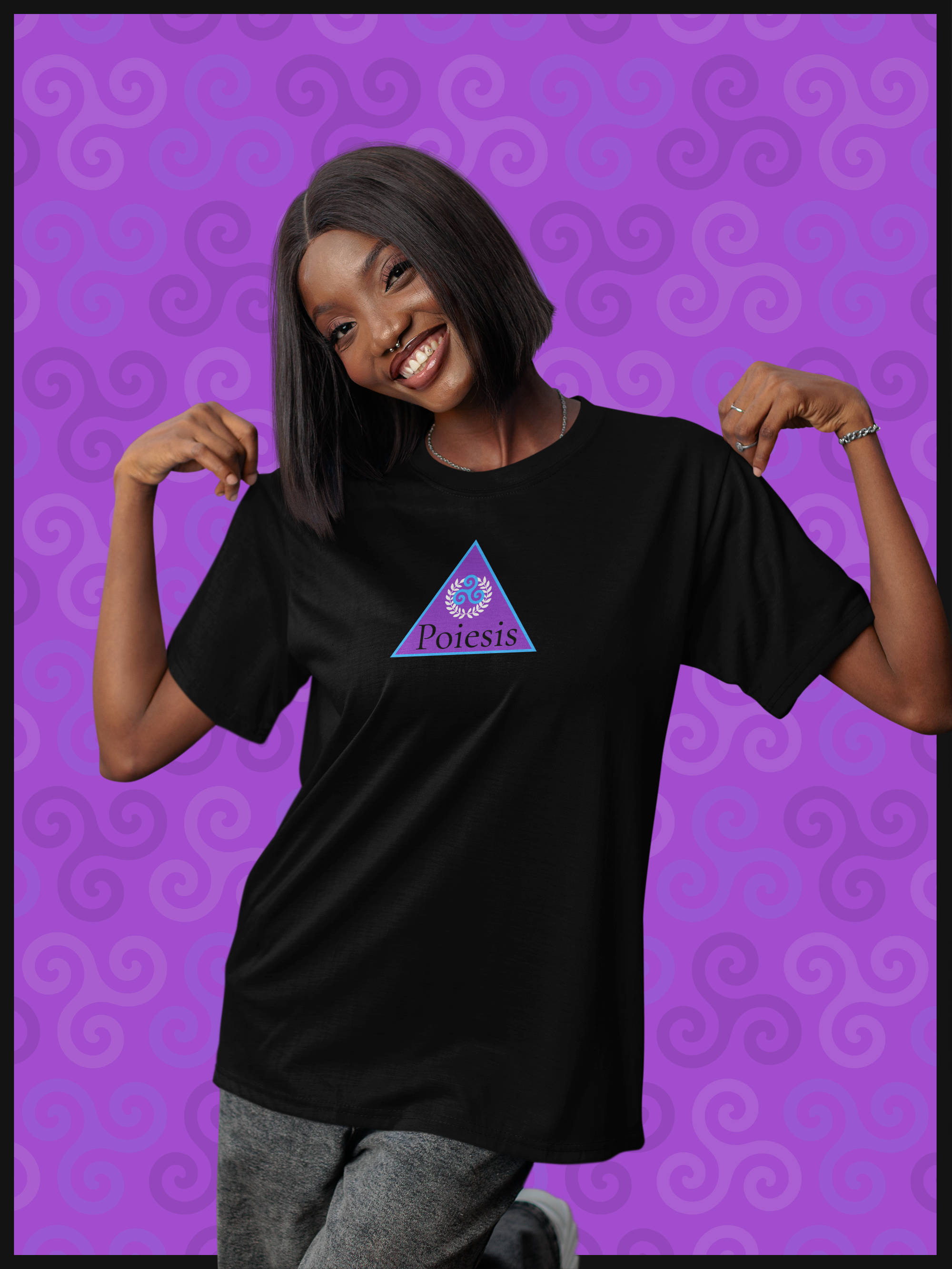 Poiesis Logo Collection: 2 of 8 - Unisex Cotton Crew Tee product thumbnail image