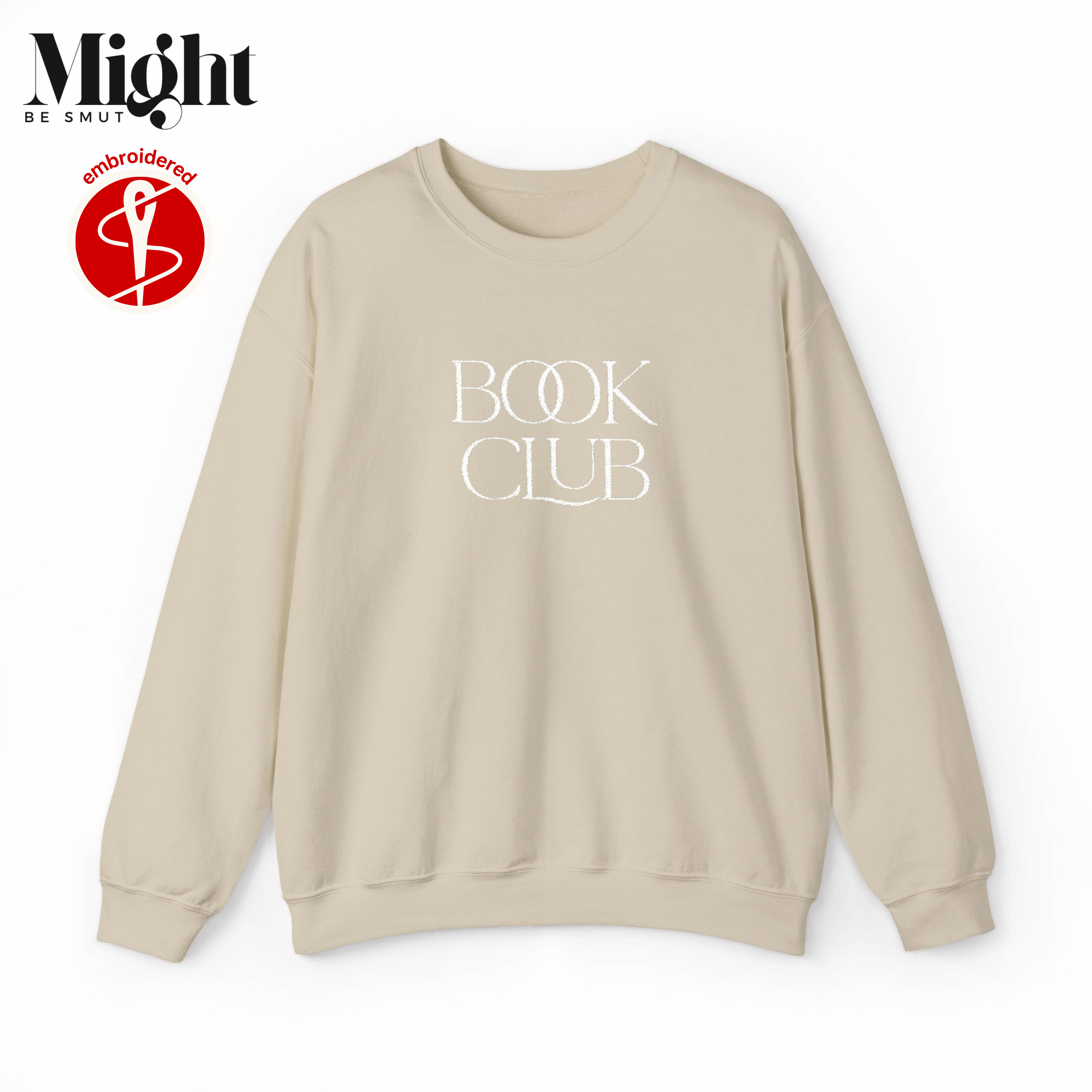 Embroidered Book Club Crewneck Sweatshirt product thumbnail image Embroidered Book Club Crewneck Sweatshirt product thumbnail image