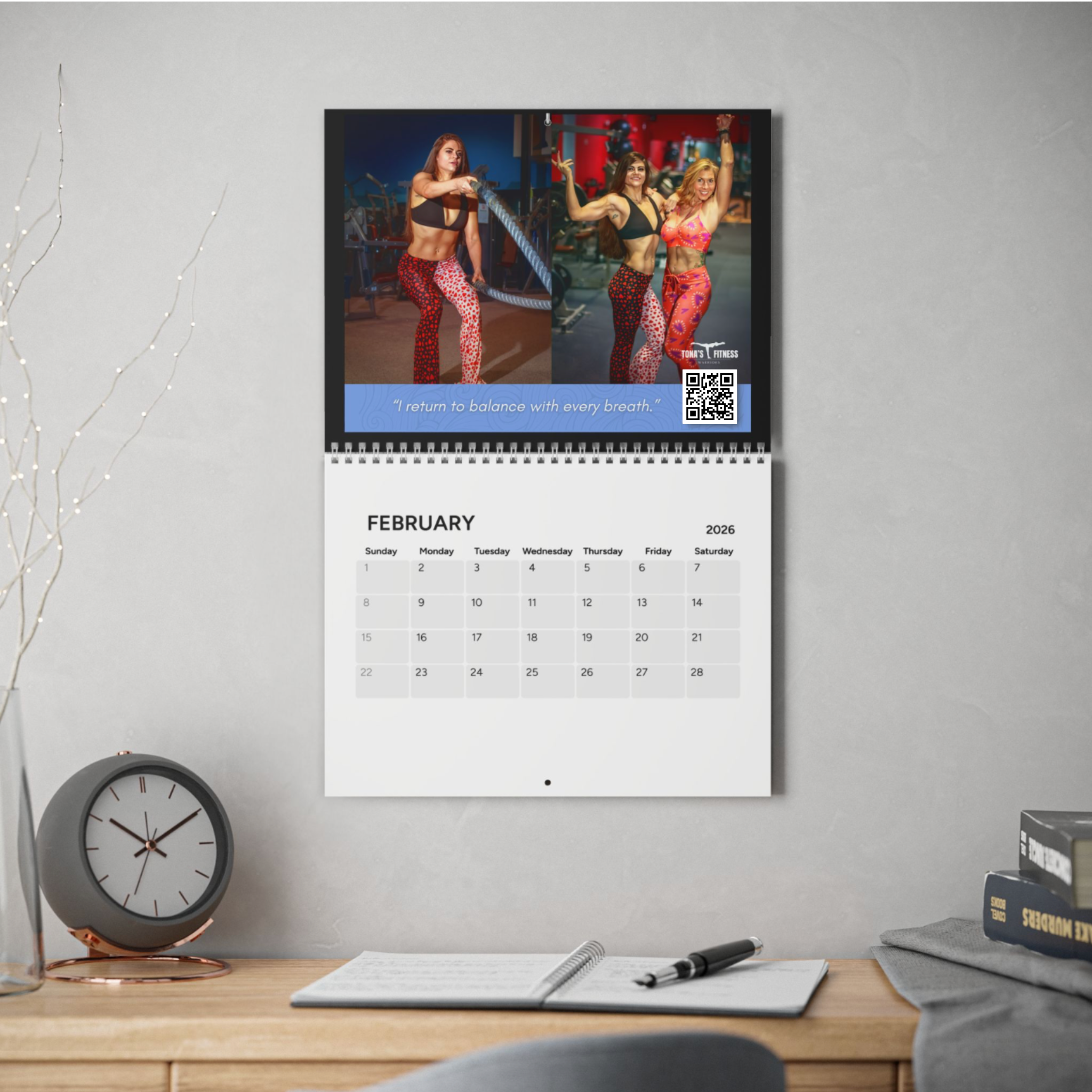2026 Fitness Calendar – Tona’s Fitness Wall Calendar with 36 FREE Digital Downloads product thumbnail image 2026 Fitness Calendar – Tona’s Fitness Wall Calendar with 36 FREE Digital Downloads product thumbnail image
