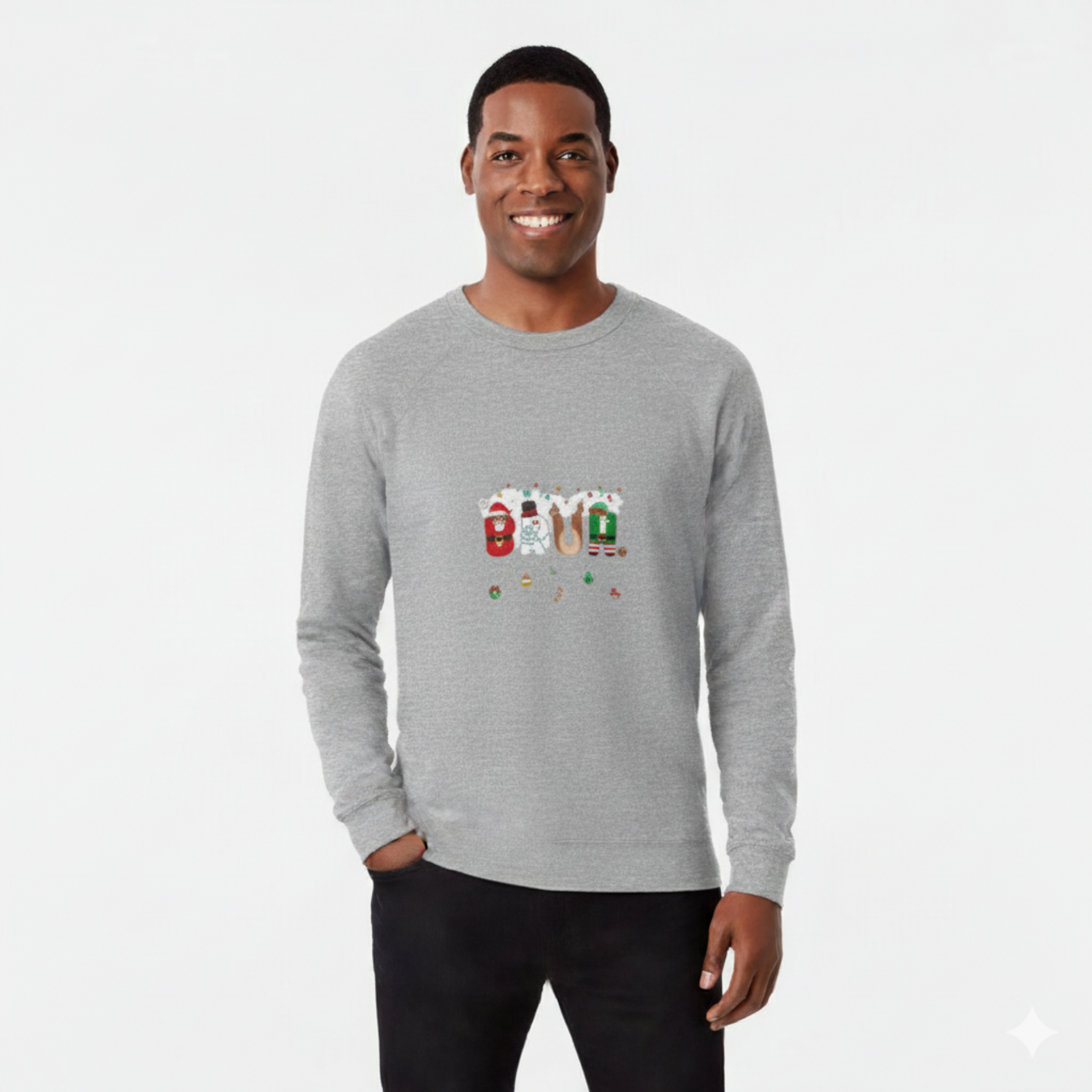 Holiday 'Bruh' Crewneck Sweatshirt – Funny Christmas Graphic Sweater product thumbnail image Holiday 'Bruh' Crewneck Sweatshirt – Funny Christmas Graphic Sweater product thumbnail image