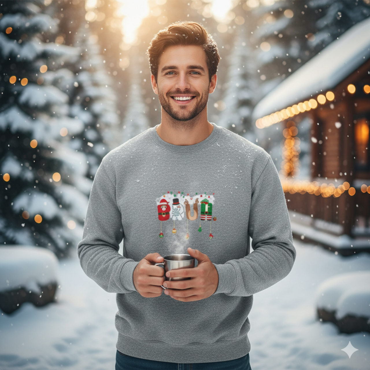 Holiday 'Bruh' Crewneck Sweatshirt – Funny Christmas Graphic Sweater product thumbnail image