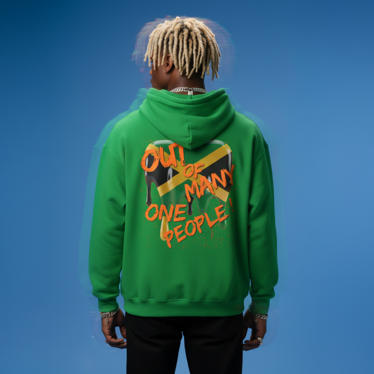 Rise, Restore, Rebuild Jamaican Pride Hoodie product thumbnail image Rise, Restore, Rebuild Jamaican Pride Hoodie product thumbnail image