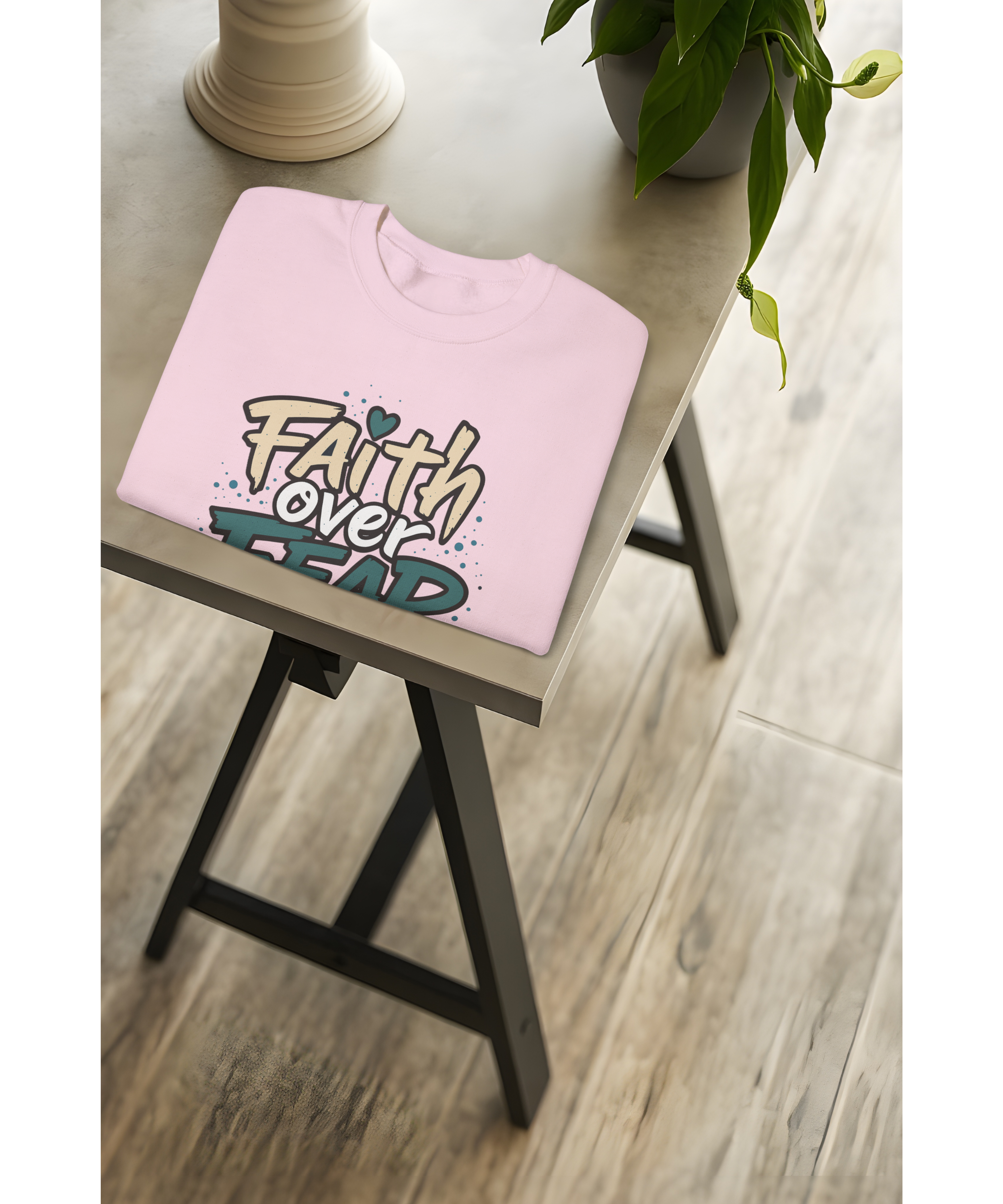 Faith Over Fear Christian Sweatshirt Pullover — Inspirational Bible Verse Pullover | Comfortable Faith-Based Crewneck, Faith, Christian Apparel, Sweater product thumbnail image Faith Over Fear Christian Sweatshirt Pullover — Inspirational Bible Verse Pullover | Comfortable Faith-Based Crewneck, Faith, Christian Apparel, Sweater product thumbnail image