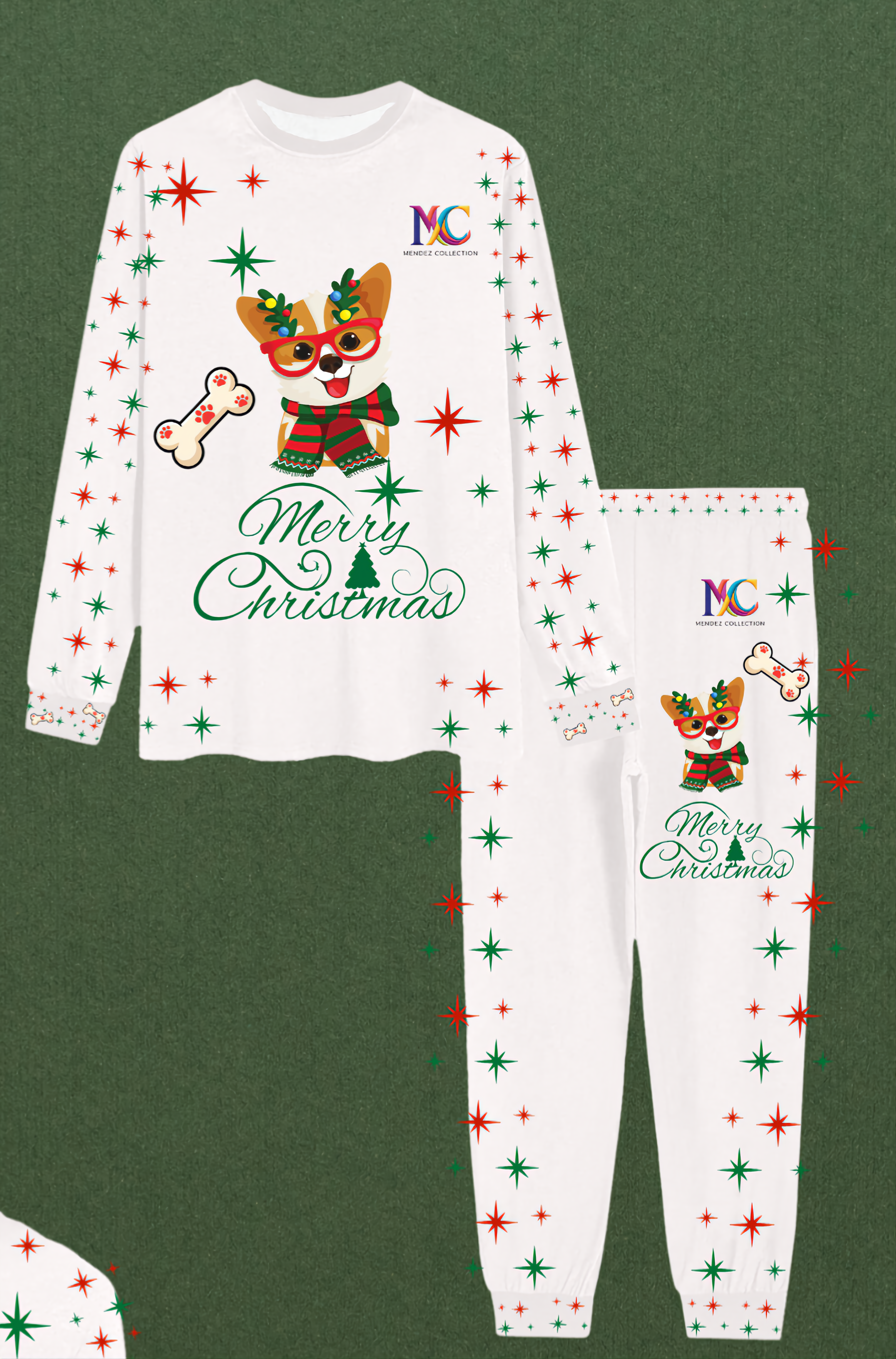 Men’s Shiba Inu Christmas Pajama Set | Cozy Holiday Sleepwear Gift for Dog Lovers | Comfortable Matching PJs product thumbnail image