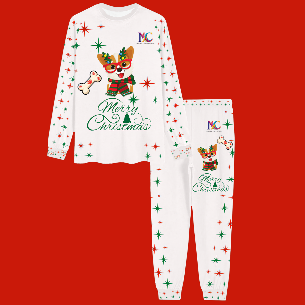 Men’s Shiba Inu Christmas Pajama Set | Cozy Holiday Sleepwear Gift for Dog Lovers | Comfortable Matching PJs