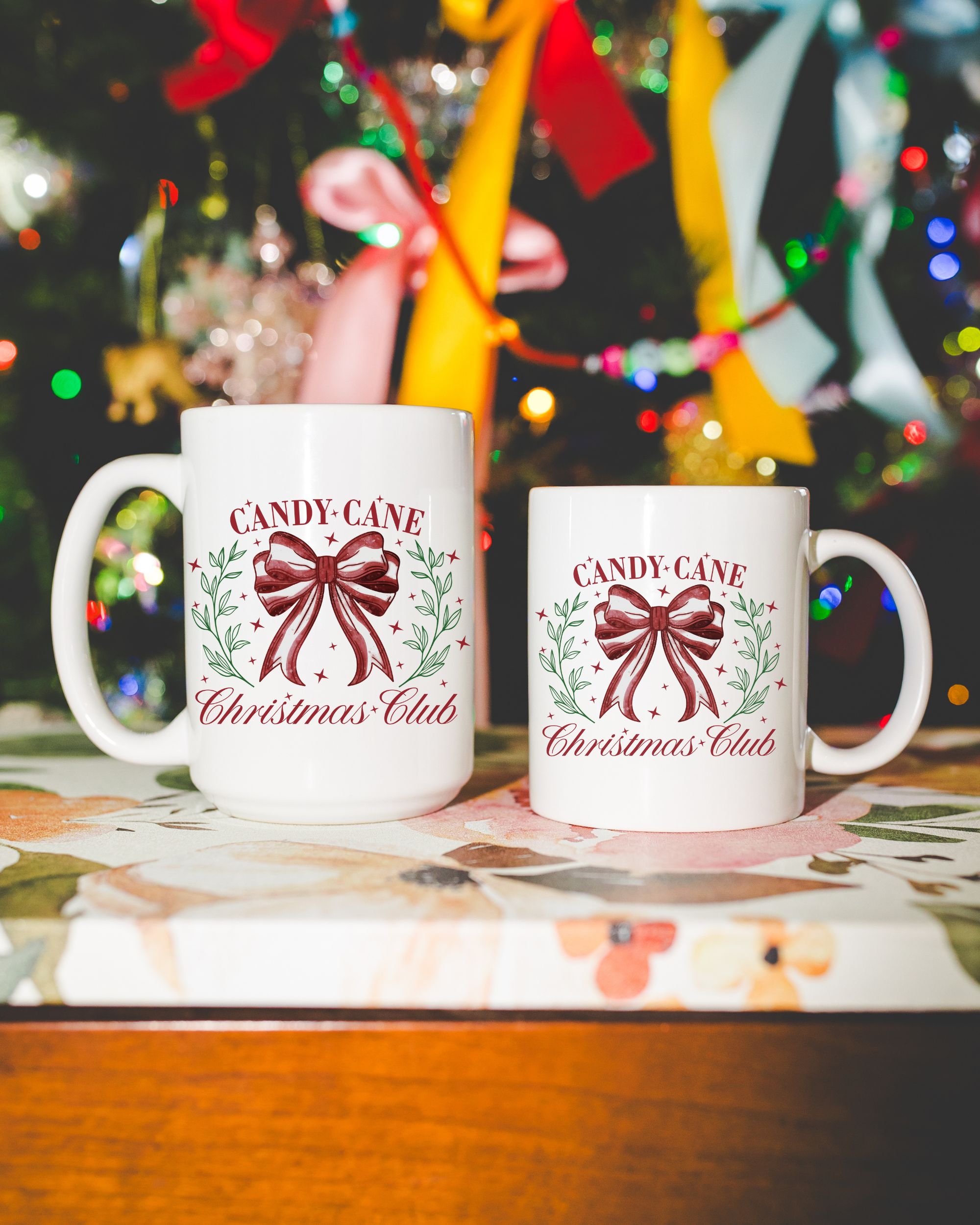 Candy Cane Christmas Club Coquette Mug – Red & White Bow Holiday Coffee Cup, Aesthetic Christmas Gift for Moms, Cozy Winter Ceramic Mug product thumbnail image Candy Cane Christmas Club Coquette Mug – Red & White Bow Holiday Coffee Cup, Aesthetic Christmas Gift for Moms, Cozy Winter Ceramic Mug product thumbnail image