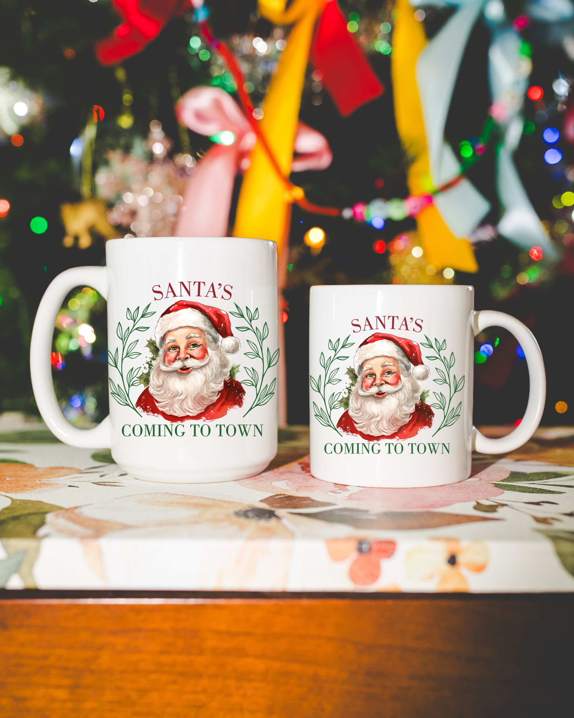 Santa Claus Is Coming to Town Mug – Vintage Christmas Ceramic Coffee Cup, Cozy Holiday Gift for Moms, Retro Santa Aesthetic Coquette Mug product thumbnail image Santa Claus Is Coming to Town Mug – Vintage Christmas Ceramic Coffee Cup, Cozy Holiday Gift for Moms, Retro Santa Aesthetic Coquette Mug product thumbnail image