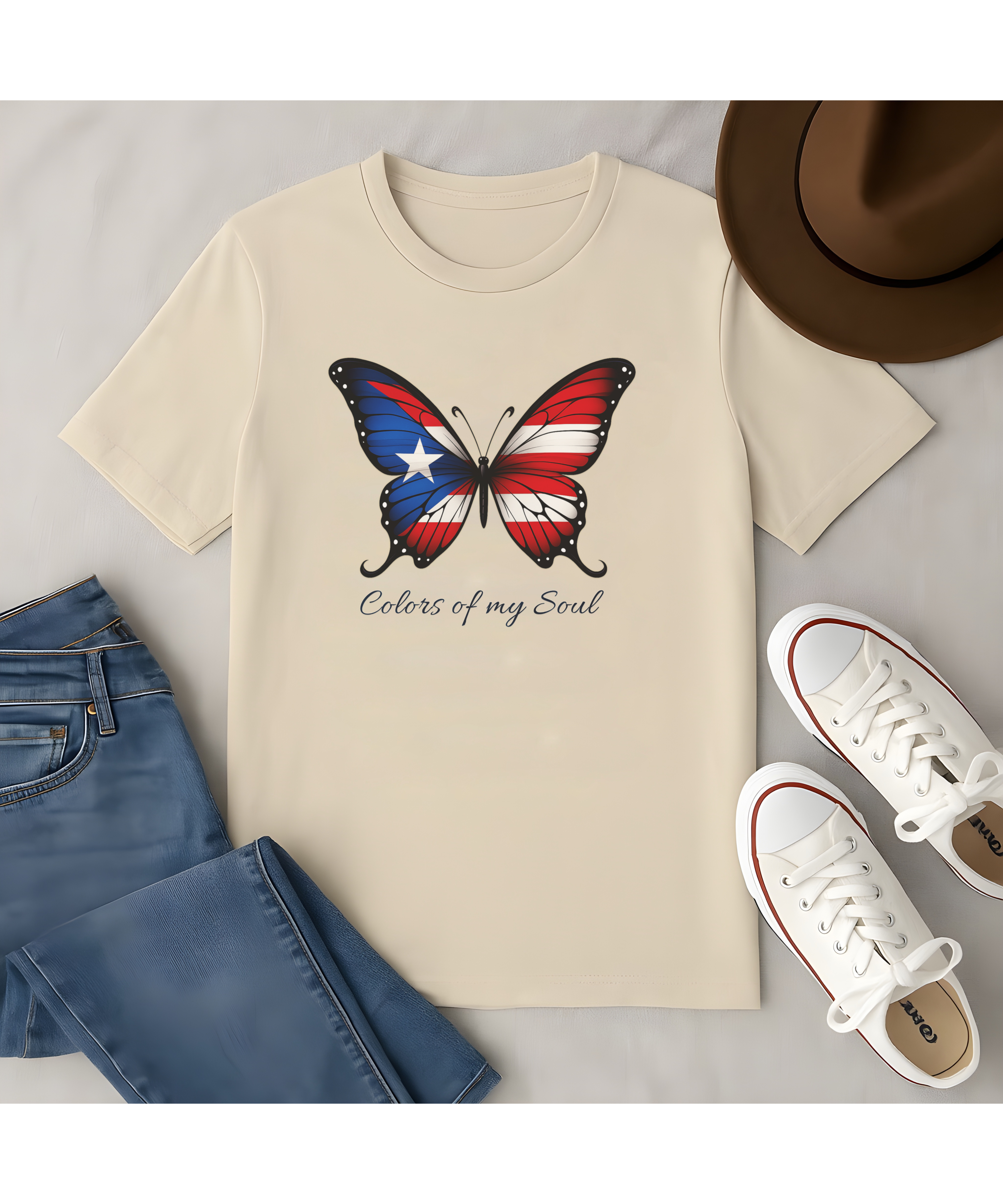 Colors of My Soul Puerto Rican Butterfly Softstyle T-Shirt — Boricua Heritage Tee | PR Flag Apparel | Cultural Pride Gift for Puerto Ricans, Boriqua, Butterfly, Puerto Rican Apparel Colors of My Soul Puerto Rican Butterfly Softstyle T-Shirt — Boricua Heritage Tee | PR Flag Apparel | Cultural Pride Gift for Puerto Ricans, Boriqua, Butterfly, Puerto Rican Apparel