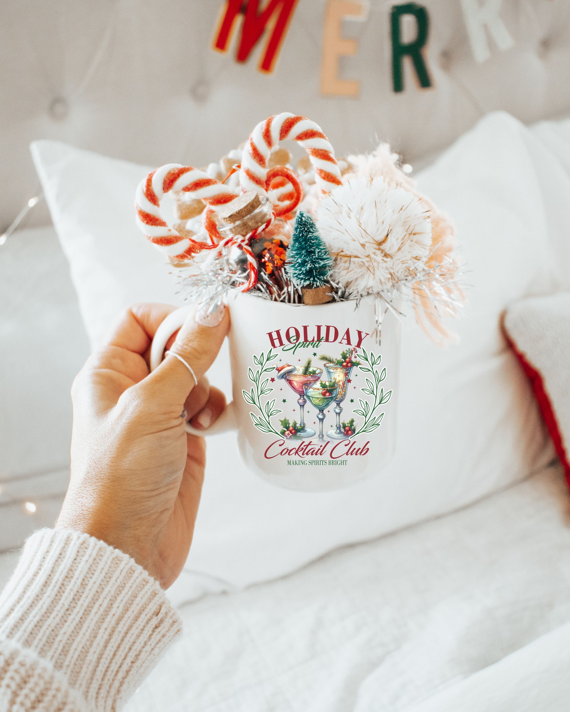 Holiday Spirit Cocktail Club Mug – Christmas Cocktail Ceramic Cup, Festive Coquette Holiday product thumbnail image Holiday Spirit Cocktail Club Mug – Christmas Cocktail Ceramic Cup, Festive Coquette Holiday product thumbnail image