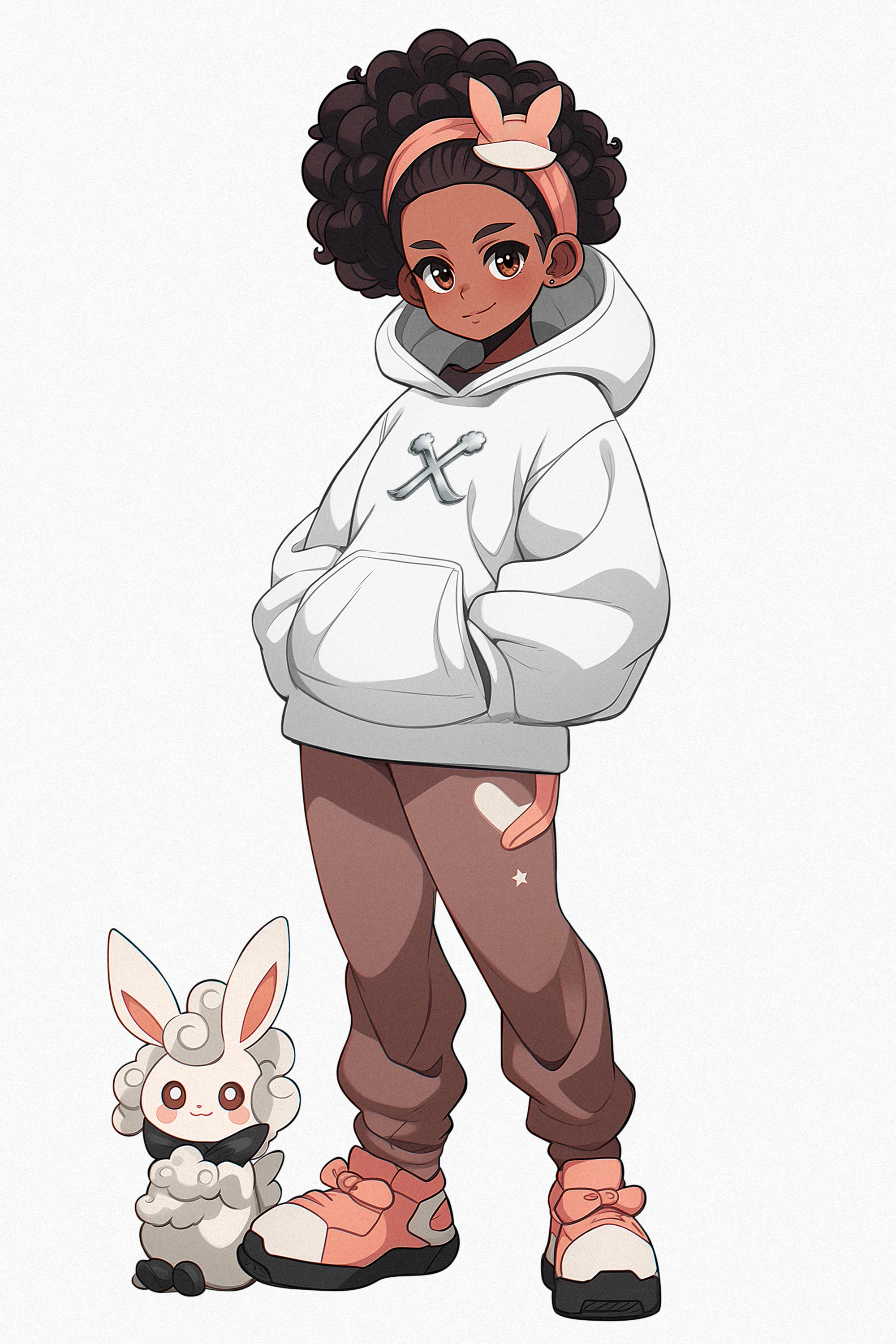 Stylish Unisex Hooded Sweatshirt with Crossbones Design