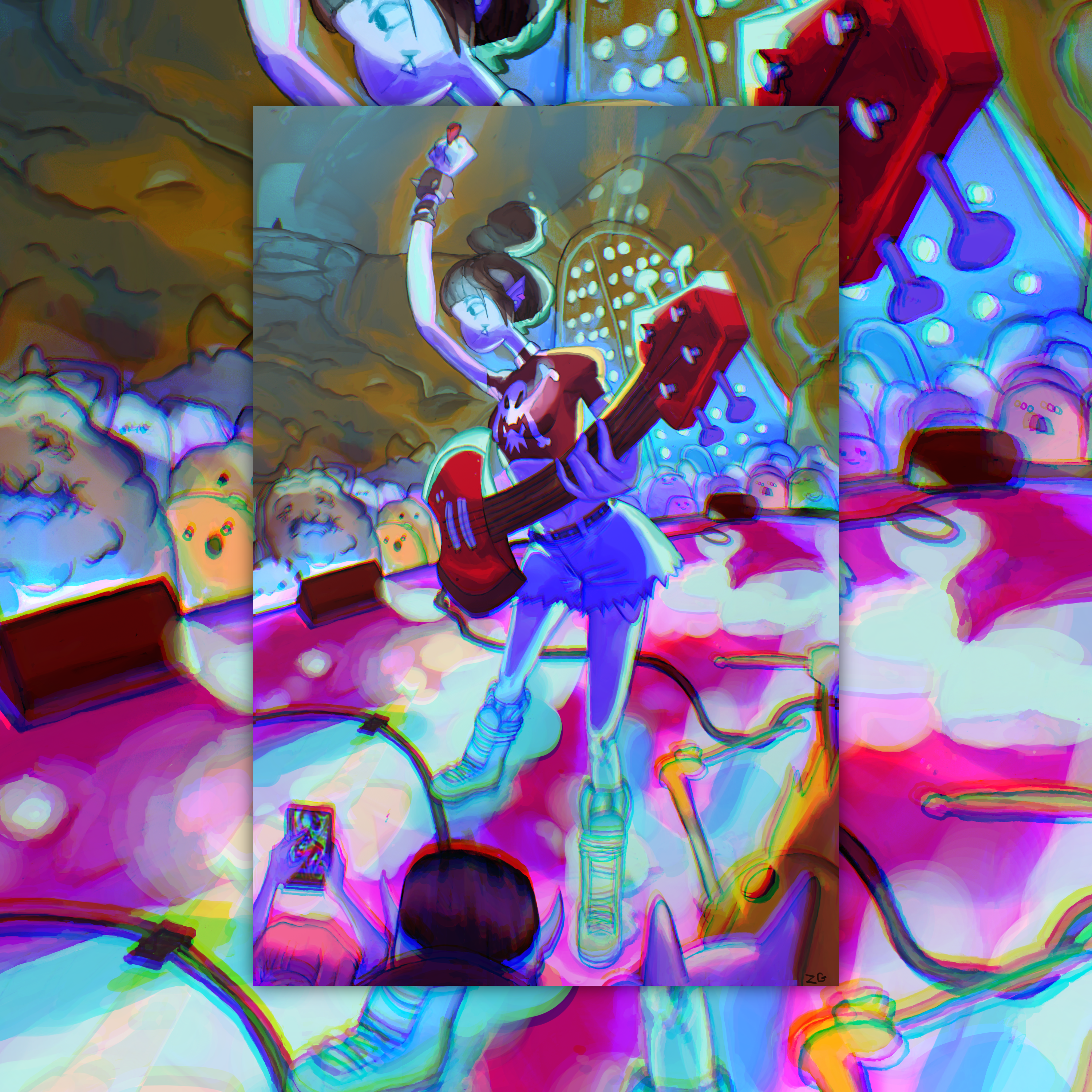 Marceline Adventure Time Art Poster product thumbnail image