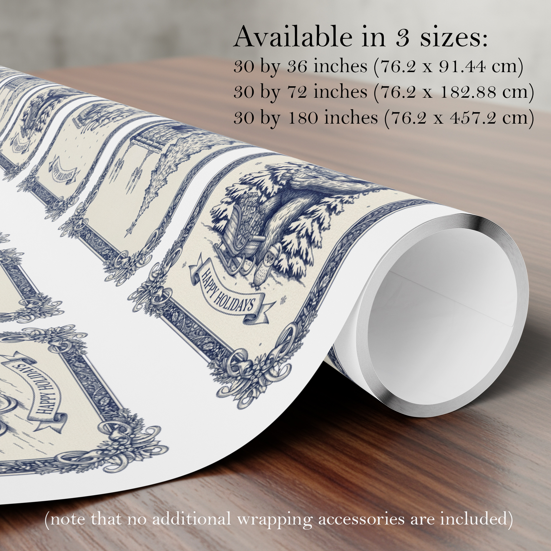 Cryptid Creatures Holiday Gift Wrap Paper | Loch Ness, Bigfoot, Cryptids product thumbnail image