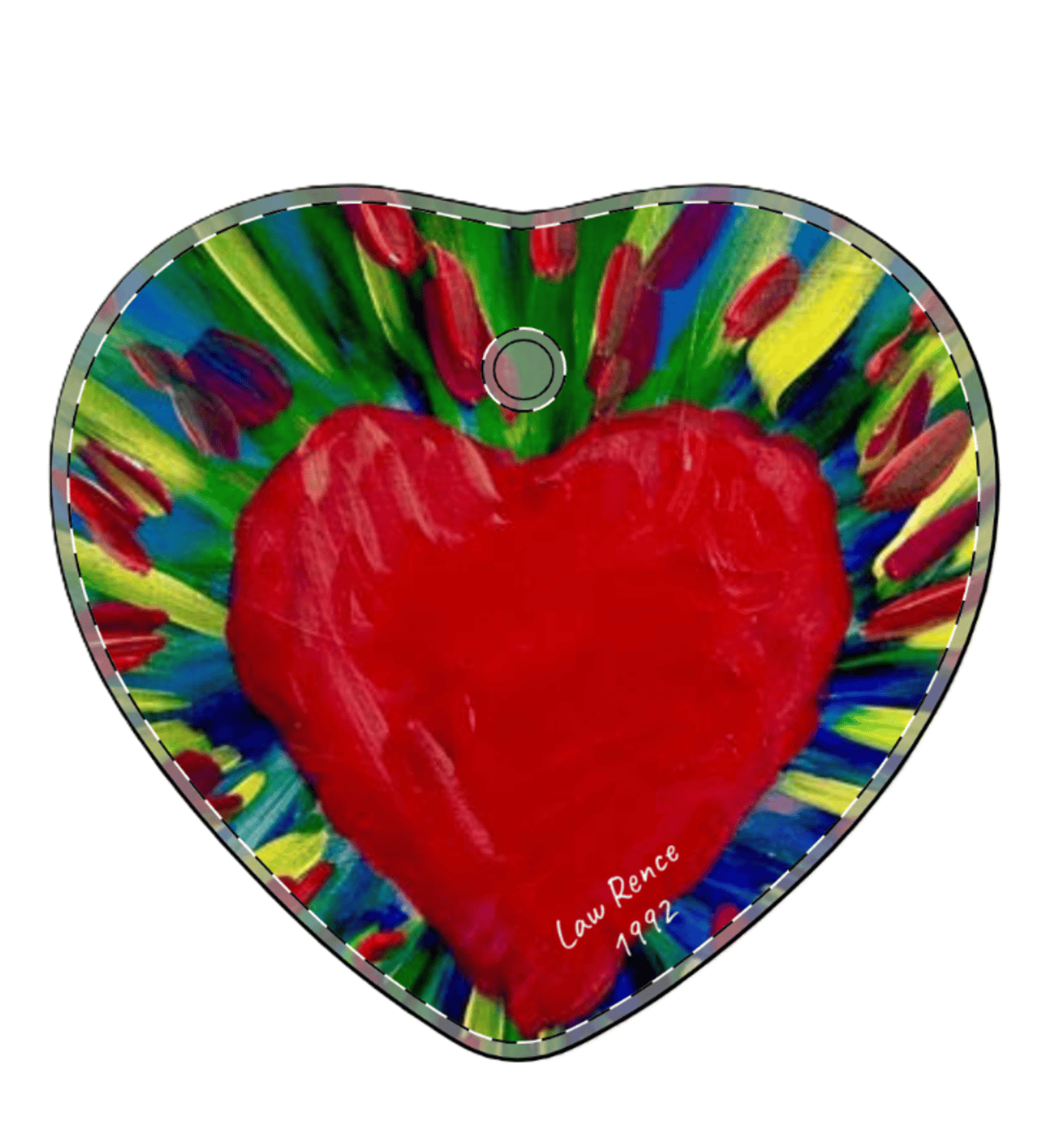 The Bleeding Heart Original on Acrylic Ornaments (Multi-shape) by Law Rence product thumbnail image