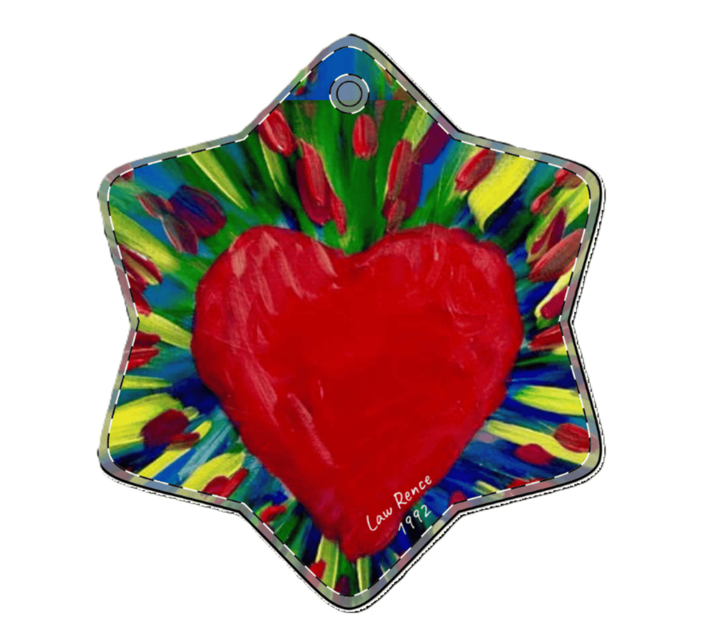 The Bleeding Heart Original on Acrylic Ornaments (Multi-shape) by Law Rence product thumbnail image