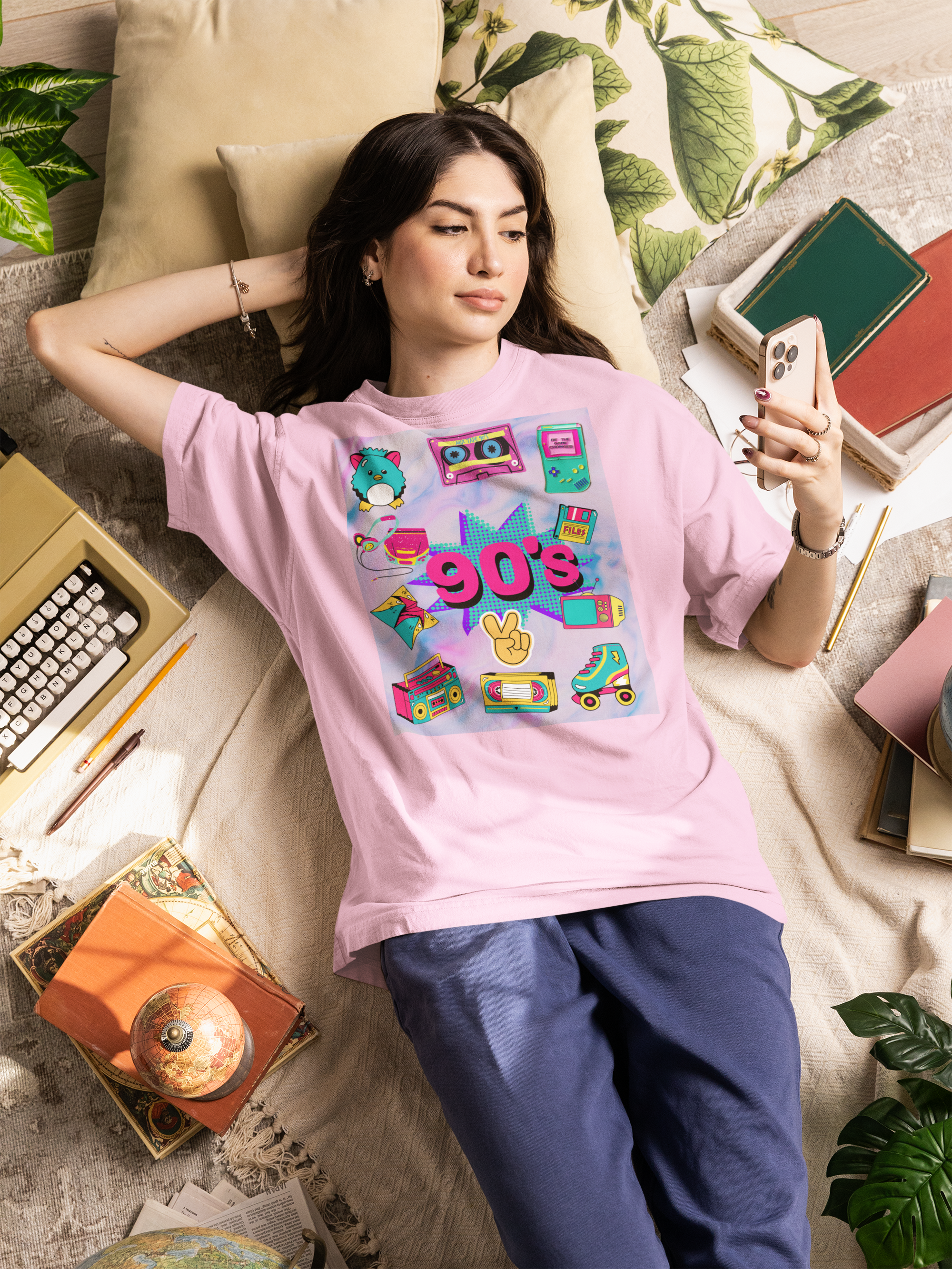 90's Nostalgia Unisex Cotton Tee, Retro 90s Shirt, Vintage Music Tee, Gift for 90s Kids, Festival Wear, Fun Graphic Tee product thumbnail image 90's Nostalgia Unisex Cotton Tee, Retro 90s Shirt, Vintage Music Tee, Gift for 90s Kids, Festival Wear, Fun Graphic Tee product thumbnail image